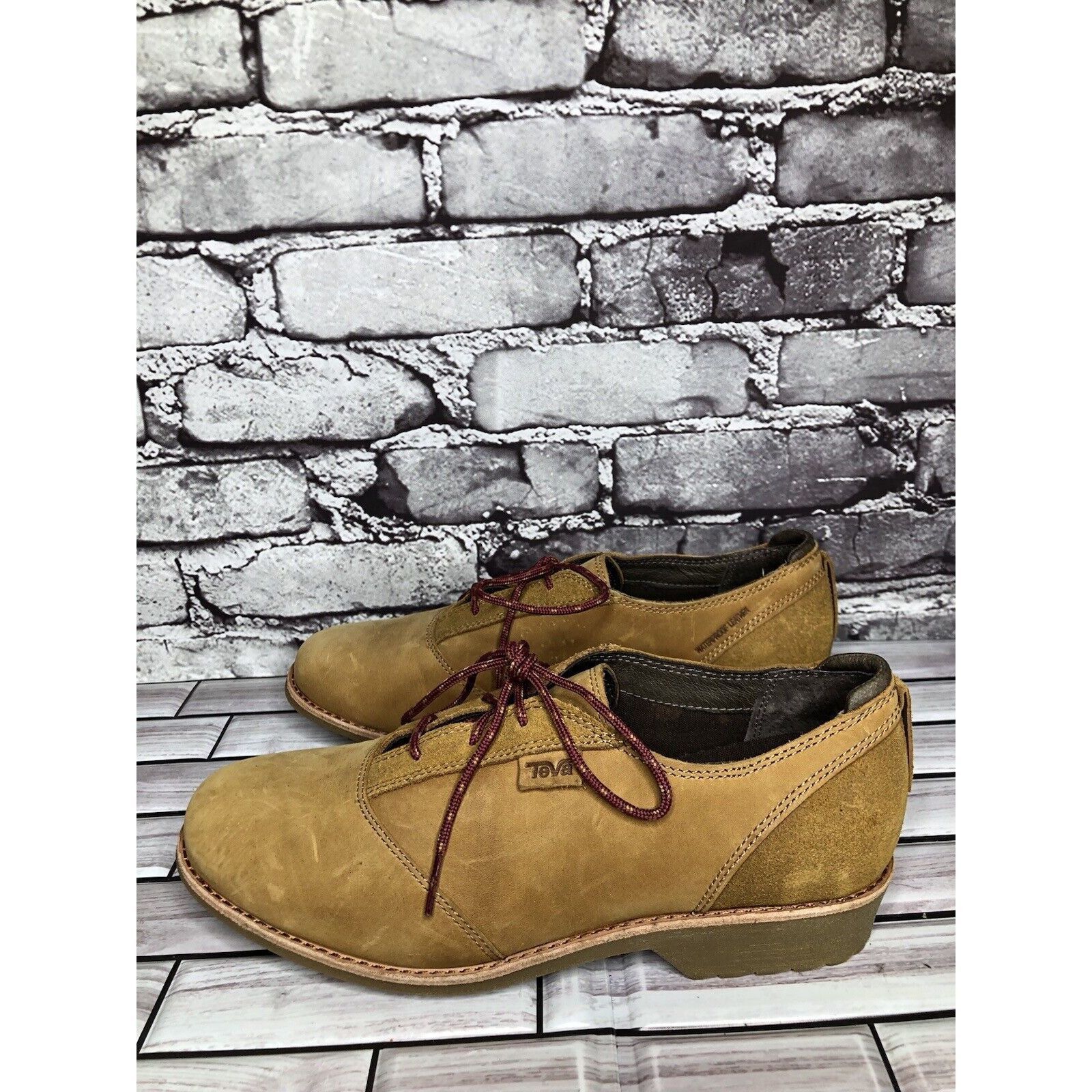 Teva Teva De La Vina Dos Bison Brown Leather Lace Up Oxford Shoes Size US 9.5 / IT 39.5 - 19 Thumbnail