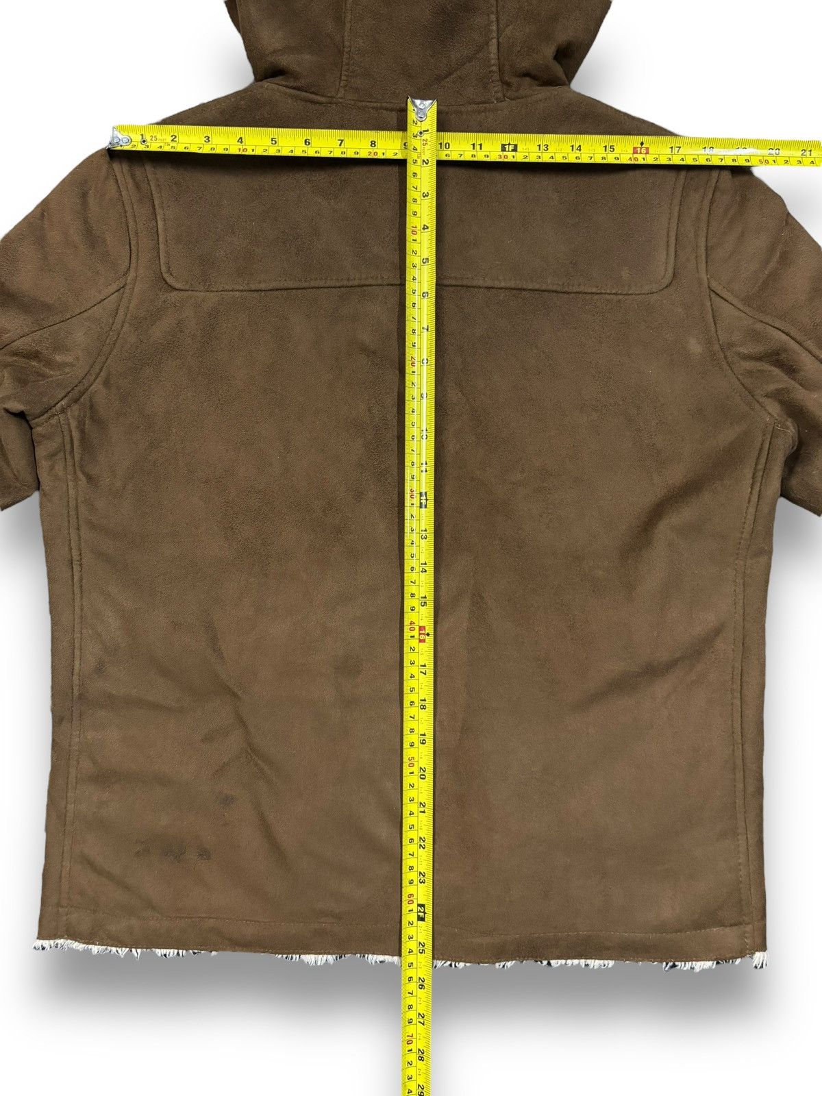 If Six Was Nine Semantic Design Faux Suede Raccoon Fur Hooded Punk Jacket Size US M / EU 48-50 / 2 - 18 Thumbnail