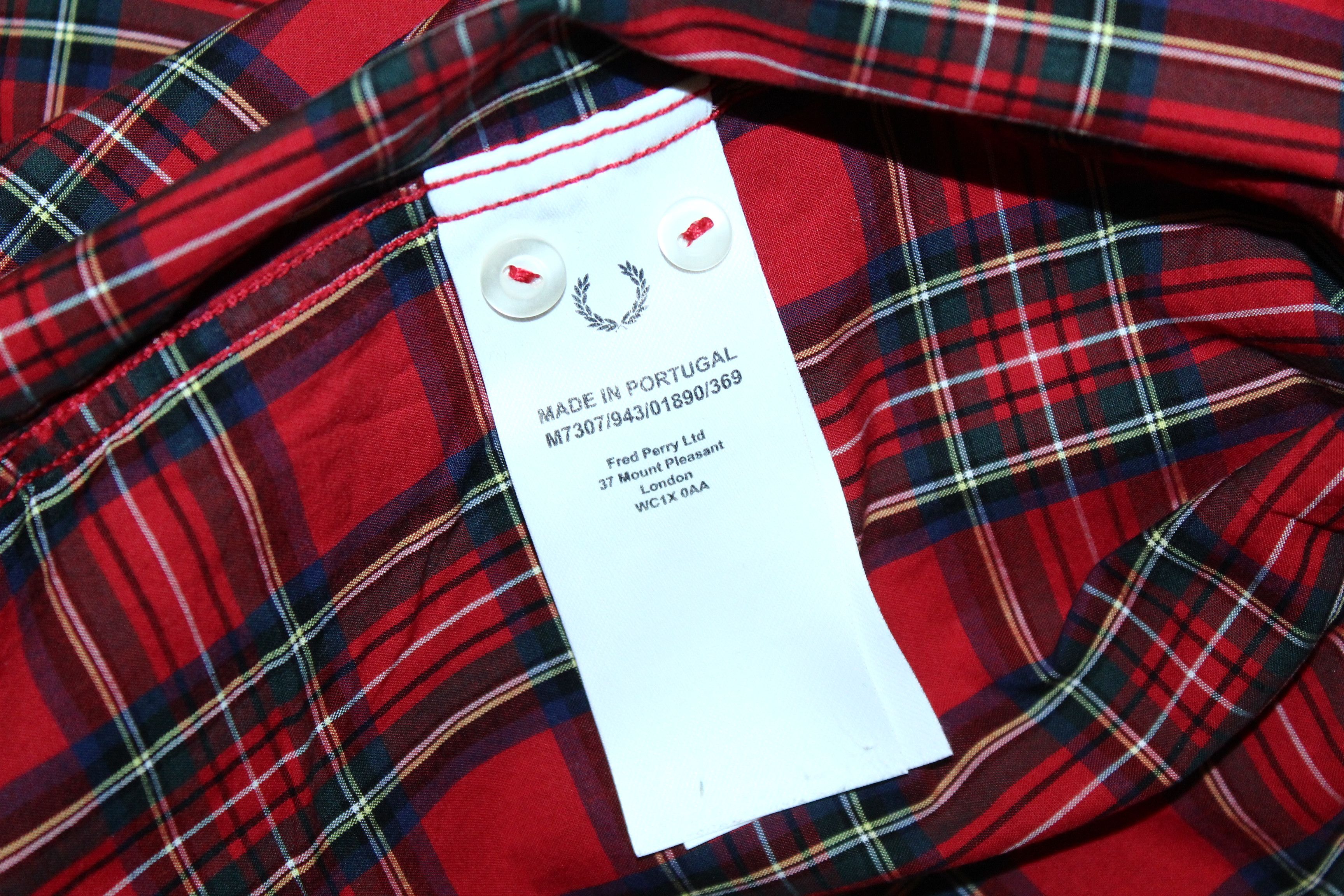 Fred Perry 💥Fred Perry Reissues Logo Embroided Iconic Tartan Shirt Size US S / EU 44-46 / 1 - 7 Thumbnail