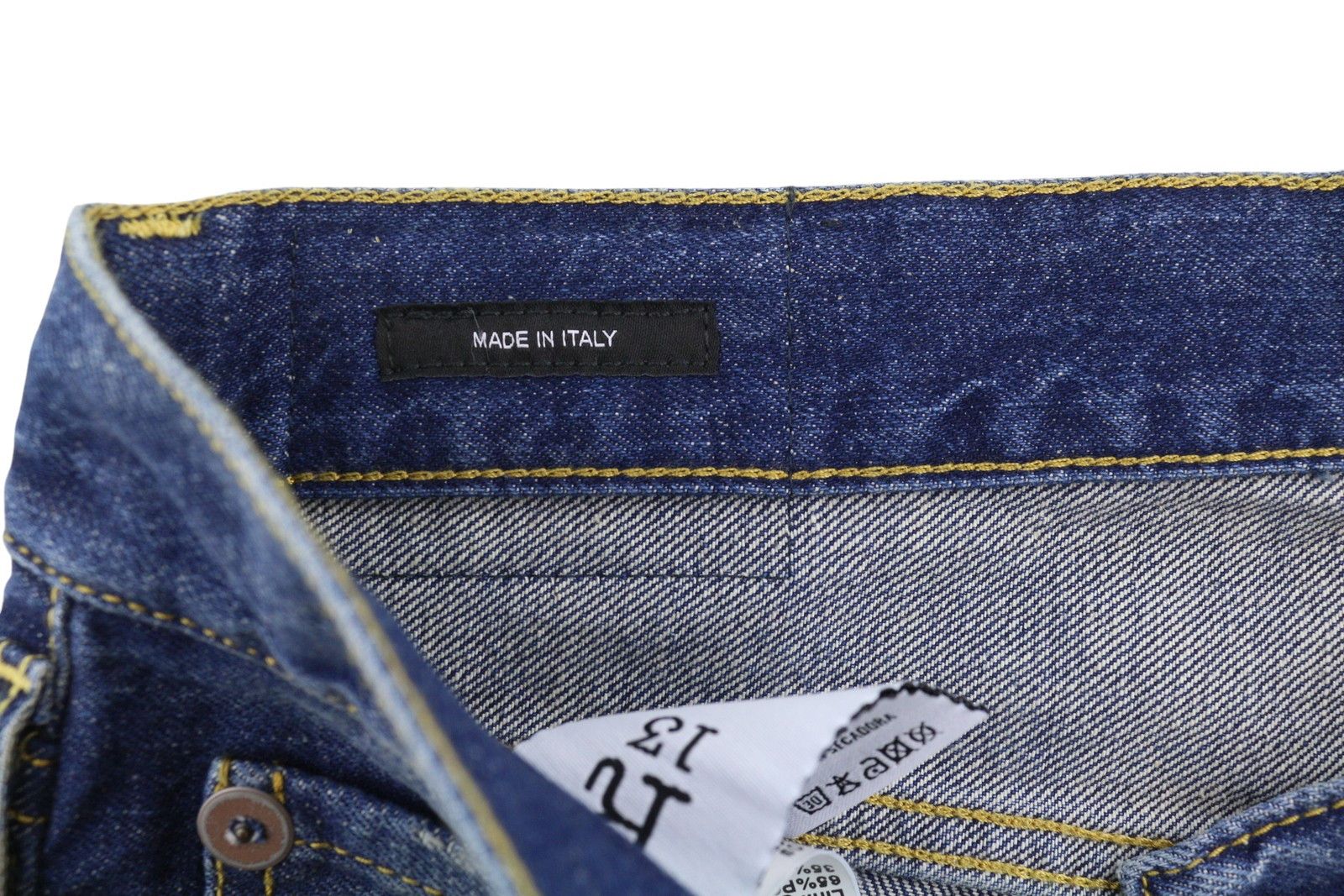 R13 CROSS OVER 24 Oasis Blue Distress 88195 Size 24" / US 00 / IT 34 - 9 Thumbnail