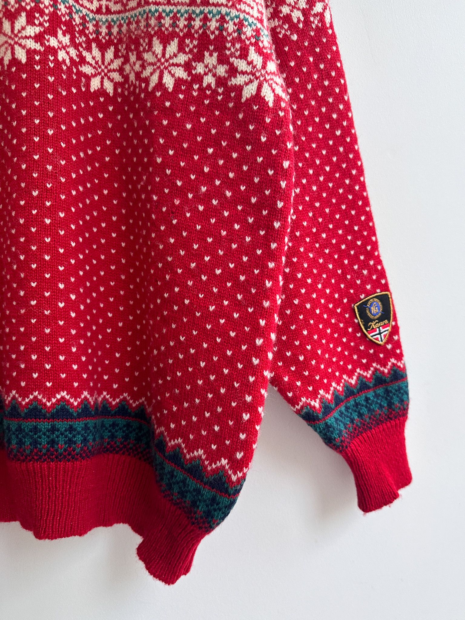 Vintage KAARE GJOSE Jumper Knit Sweater Pure New Wool Norway Size US M / EU 48-50 / 2 - 6 Thumbnail