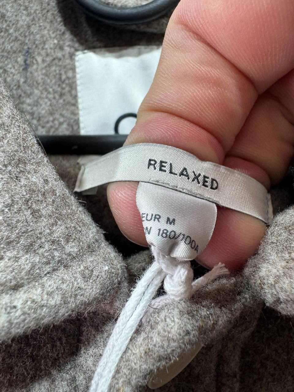 Cos COS RELAXED-FIT WOOL OVERSHIRT DARK BEIGE Size US M / EU 48-50 / 2 - 3 Thumbnail