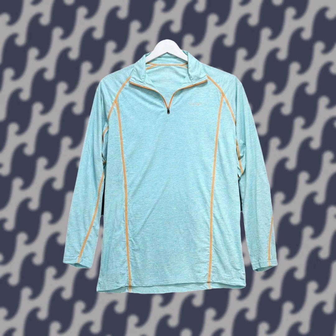 Orvis Orvis Dri-Release Quarter Zip Pullover Shirt Aqua Blue UPF 30 Men’s Medium Size US M / EU 48-50 / 2 - 1 Thumbnail