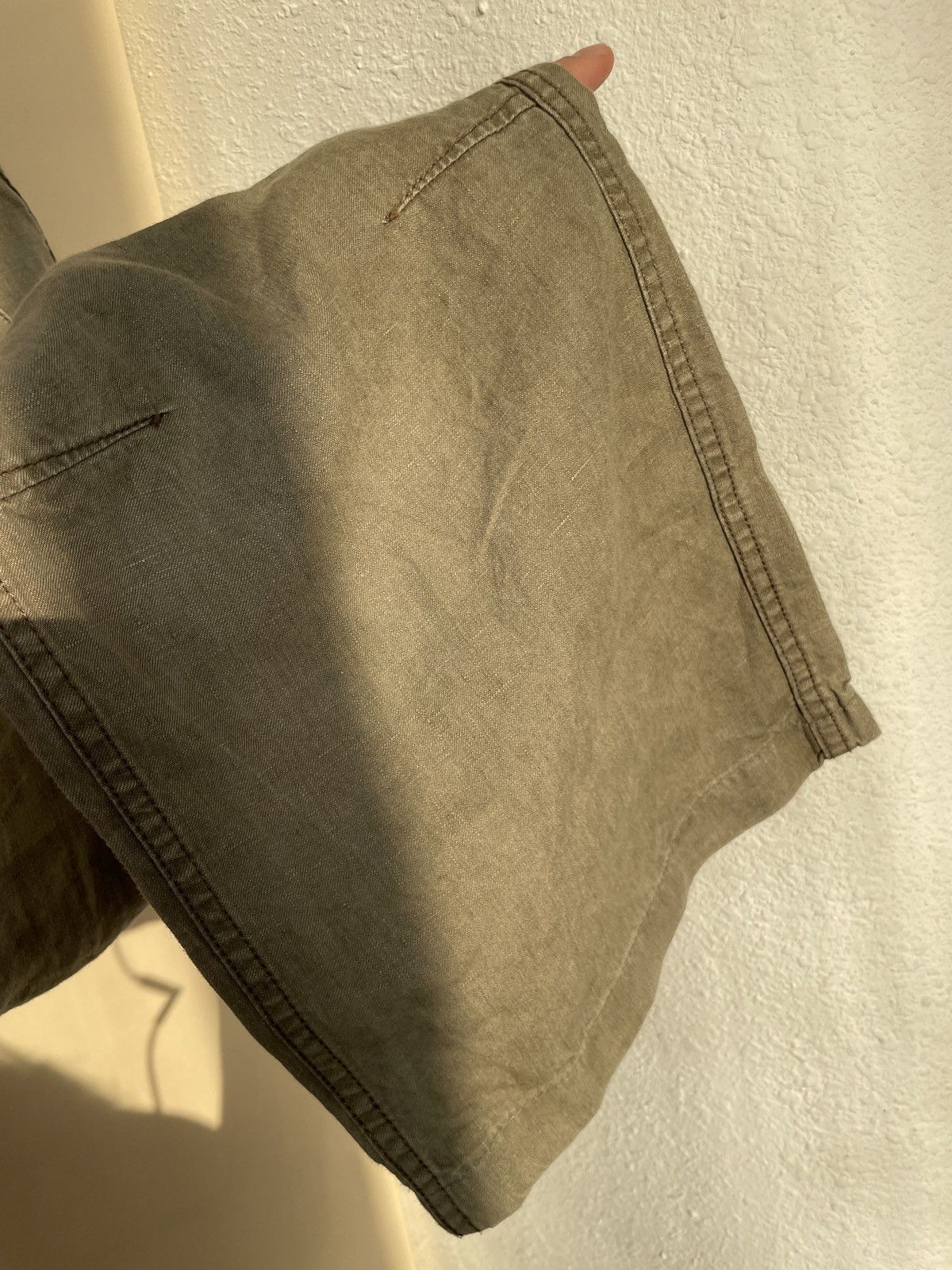 Ted Baker Ted Baker Linen Wide Pants Khaki Size US 32 / EU 48 - 9 Thumbnail