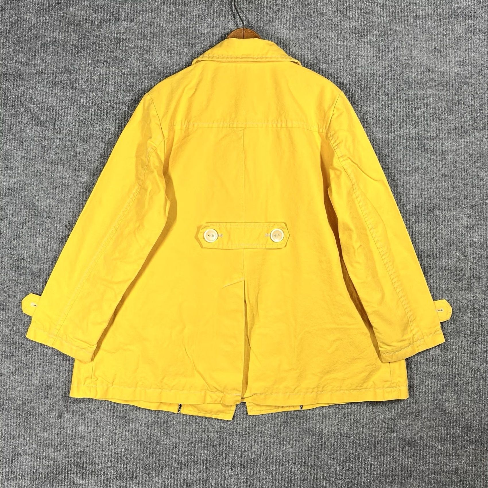 Gap VINTAGE Gap Yellow Peacoat Womens XL Jacket Cotton Double Breasted Size XL / US 12-14 / IT 48-50 - 6 Thumbnail