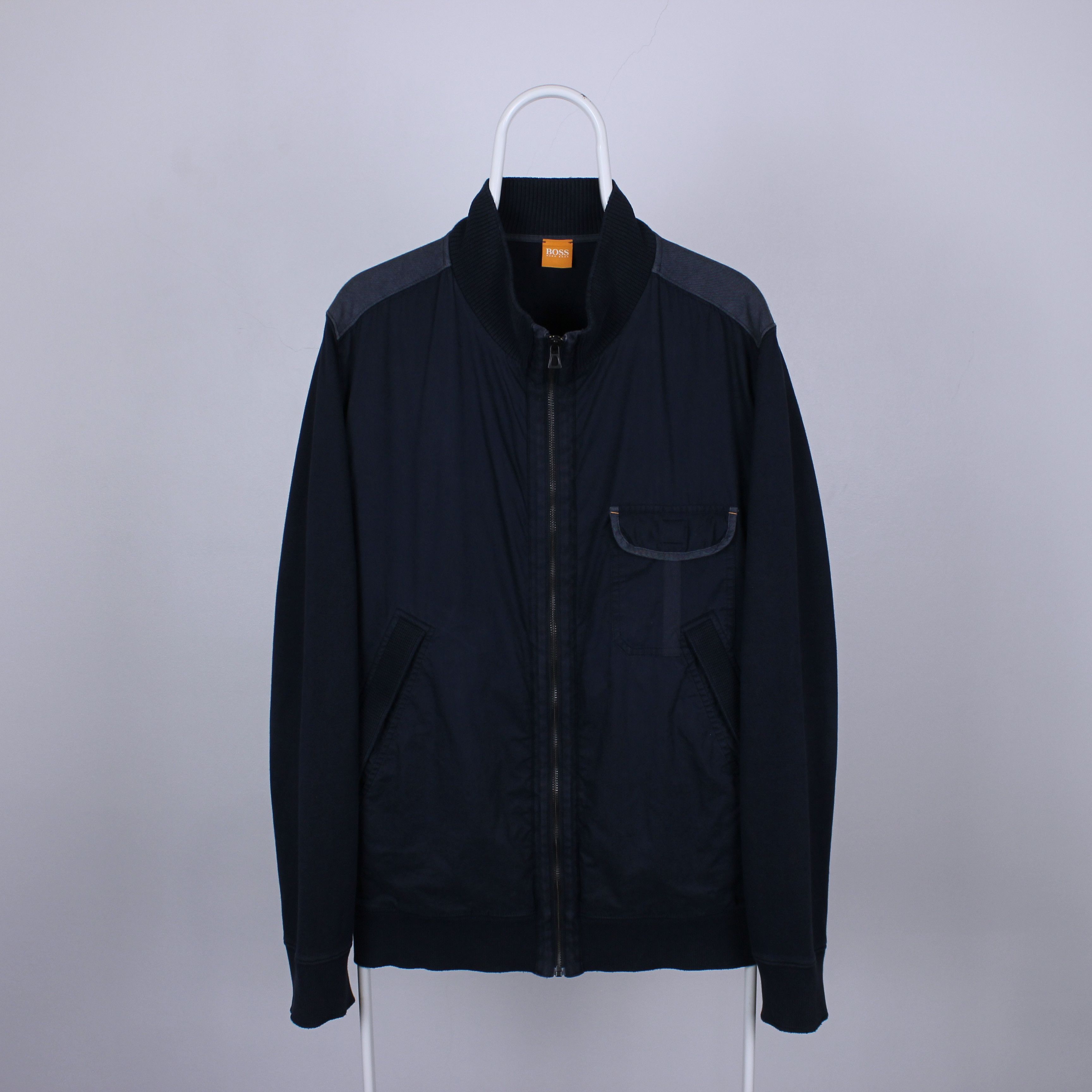 Hugo Boss Hugo Boss jacket men navy blue full zip XL XXL Size US XL / EU 56 / 4 - 4 Thumbnail