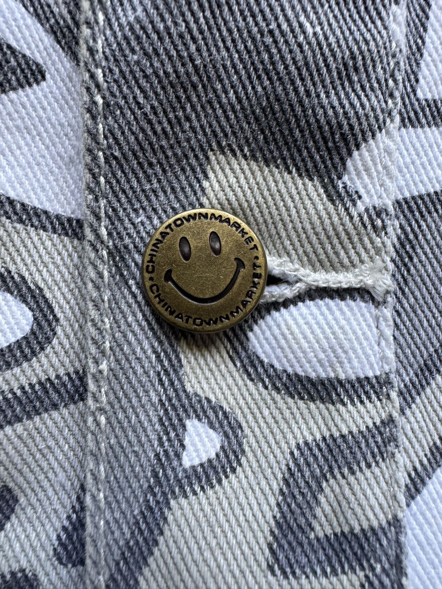 Market SMILEY© Speech Bubble Denim Jacket Size US XXL / EU 58 / 5 - 3 Thumbnail