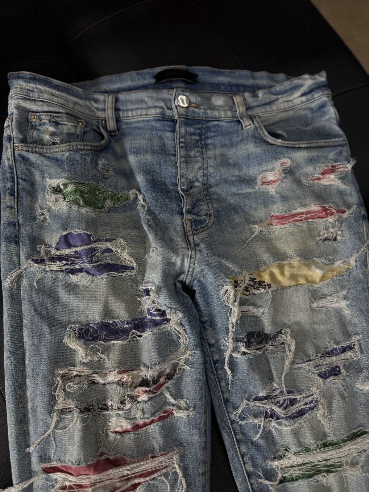 Amiri Amiri Jeans Blue Multicolored Size 36 Pre Owned🧼 Size US 36 / EU 52 - 7 Thumbnail