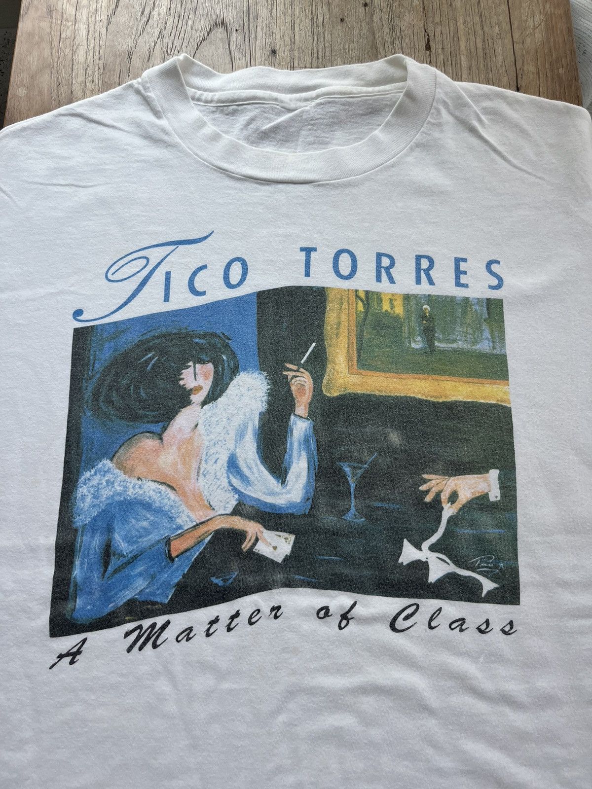 Bon Jovi × Vintage Vintage A Matter Of Class Art By Tico Torres 90’s Tshirt Size US XL / EU 56 / 4 - 3 Thumbnail