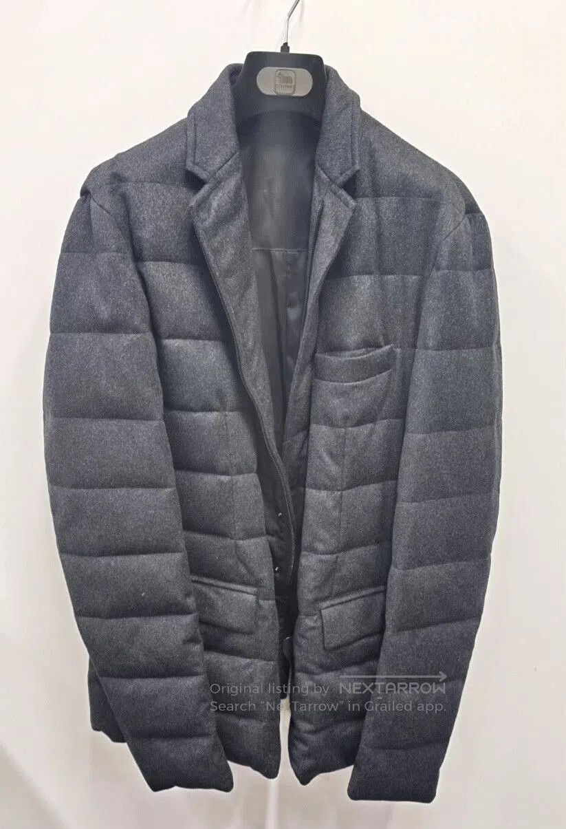 Colombo Gray Cashmere Down Jacket for Men. Size US L / EU 52-54 / 3 - 1 Thumbnail