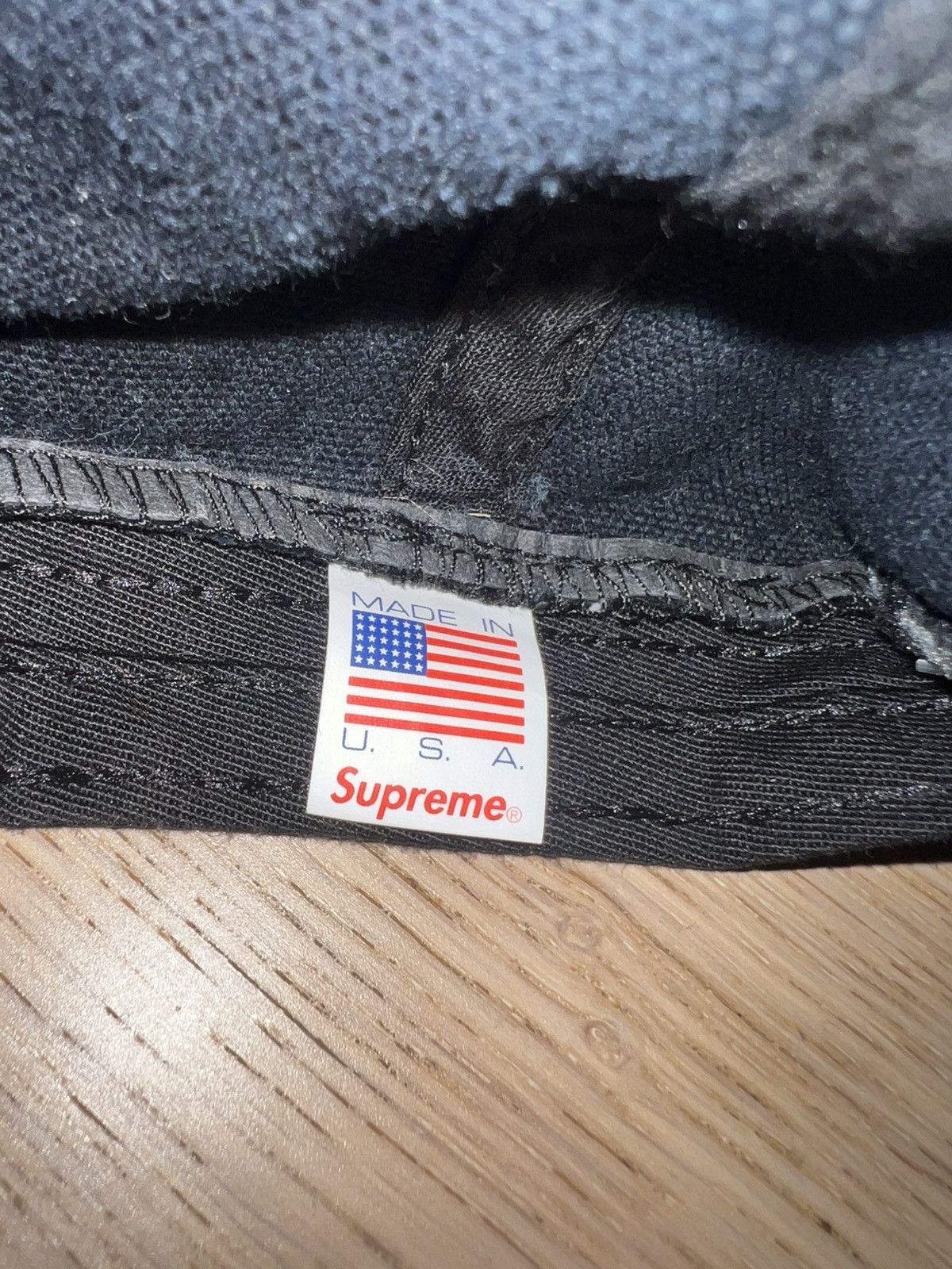 Supreme Supreme Waxed Wool 6 Panel Cap Black Size ONE SIZE - 5 Thumbnail