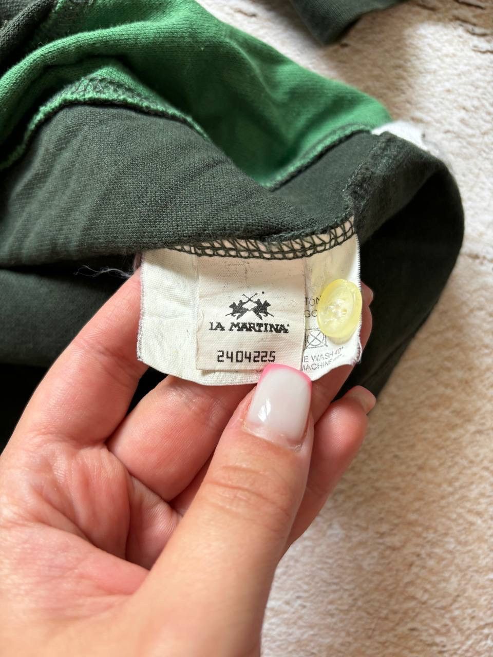 Japanese Brand Polo Ralph Lauren style distressed rugby sweatshirt Size US L / EU 52-54 / 3 - 6 Thumbnail
