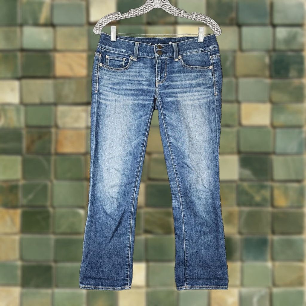 American Eagle Outfitters American Eagle Womens Blue Stretch Jeans Size 2 Size 26" / US 2 / IT 38 - 1 Thumbnail