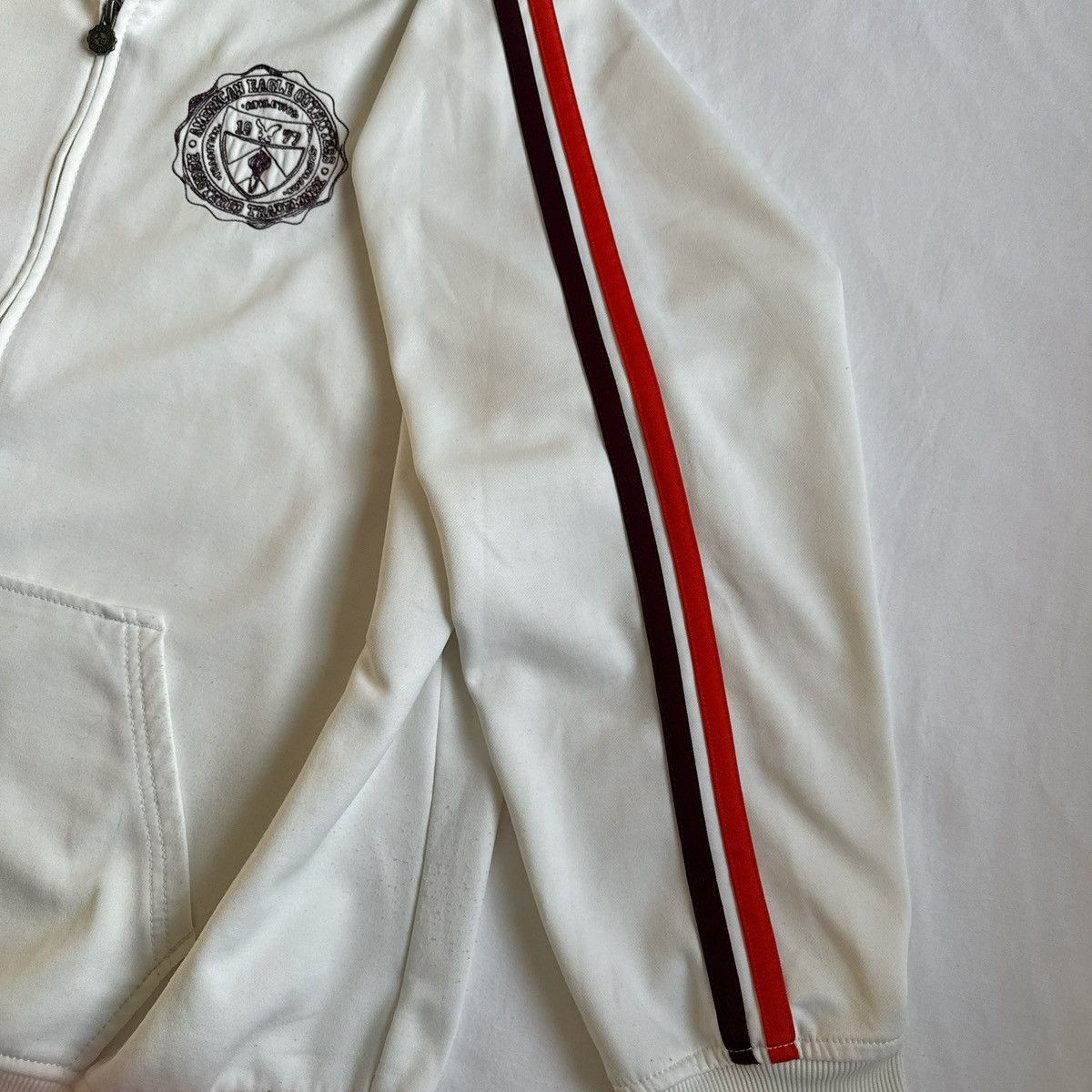 American Eagle Outfitters Vintage American Eagle Quarter Zip Jacket White XXL Size US XXL / EU 58 / 5 - 5 Thumbnail