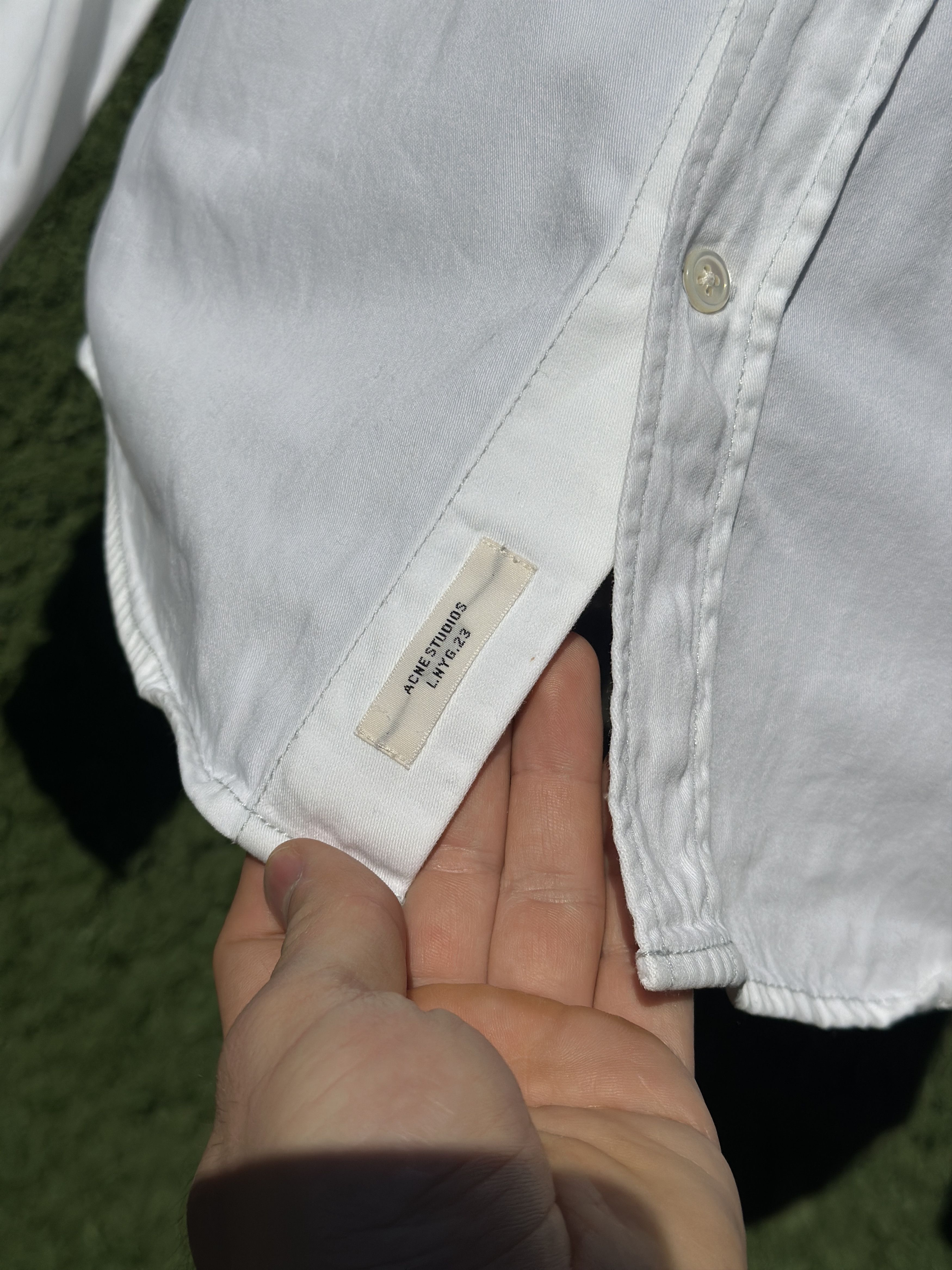 Acne Studios Acne Studios Isherwood Classic Fit Cotton Shirt Size 48 Size US M / EU 48-50 / 2 - 13 Thumbnail