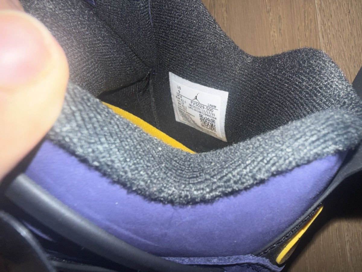 Jordan Brand Nike Air Jordan 4 Lakeshow Lakers FV5029-500 Men's Size 9 Size US 9 / EU 42 - 8 Thumbnail