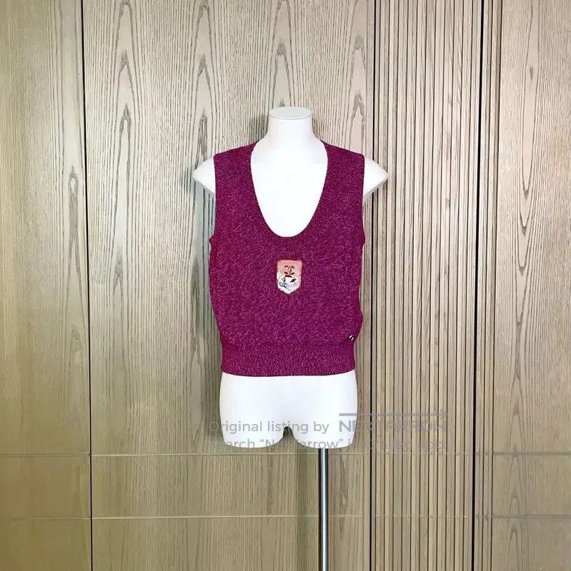 Chanel Chanel Spring Autumn Purple Cashmere Logo Sweater . Size S / US 4 / IT 40 - 1 Thumbnail