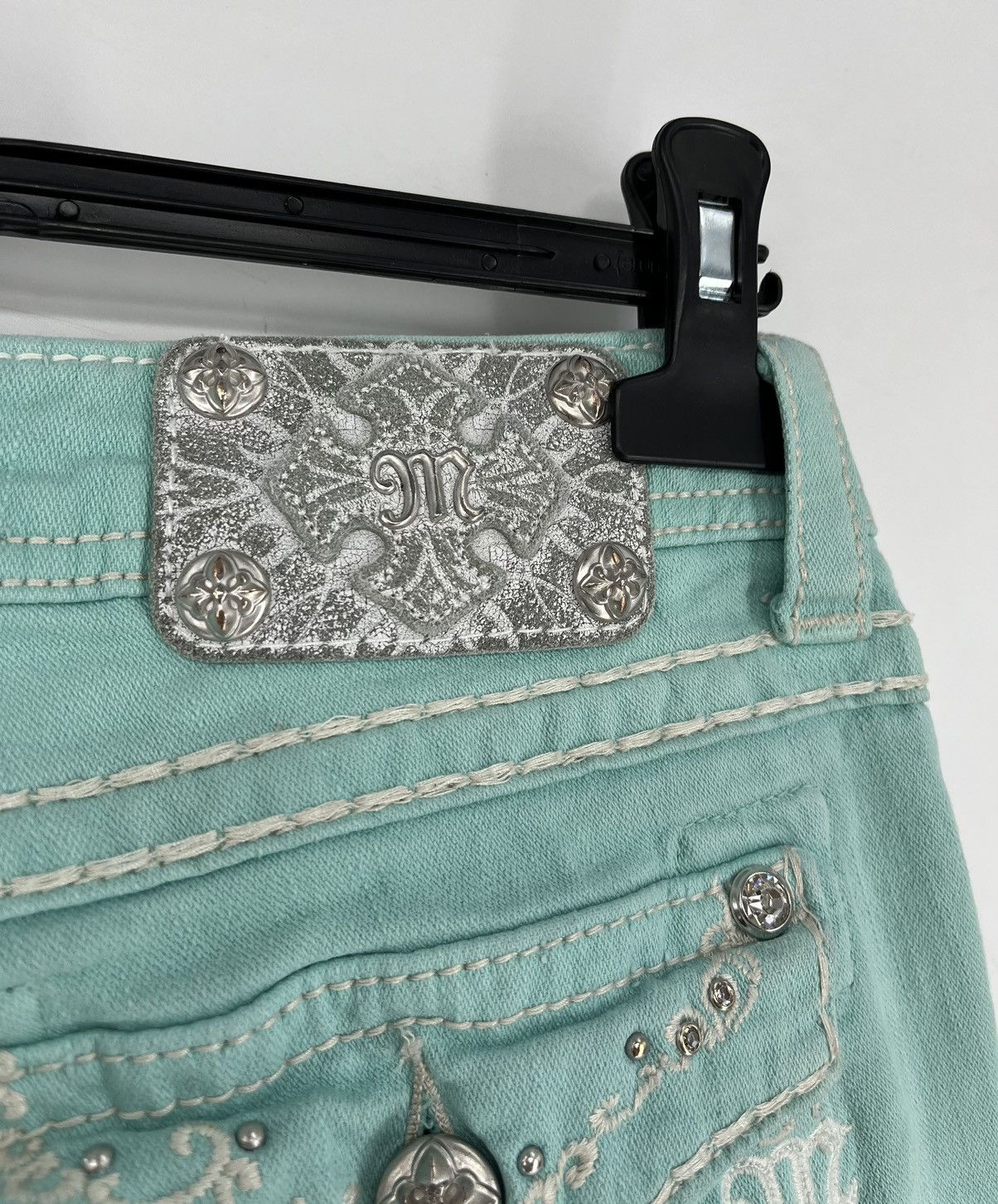 Japanese Brand × Miss Me Miss Me Easy cropped Jeans Women's Size 30 Blue Denim Size 30" / US 8 / IT 44 - 10 Thumbnail