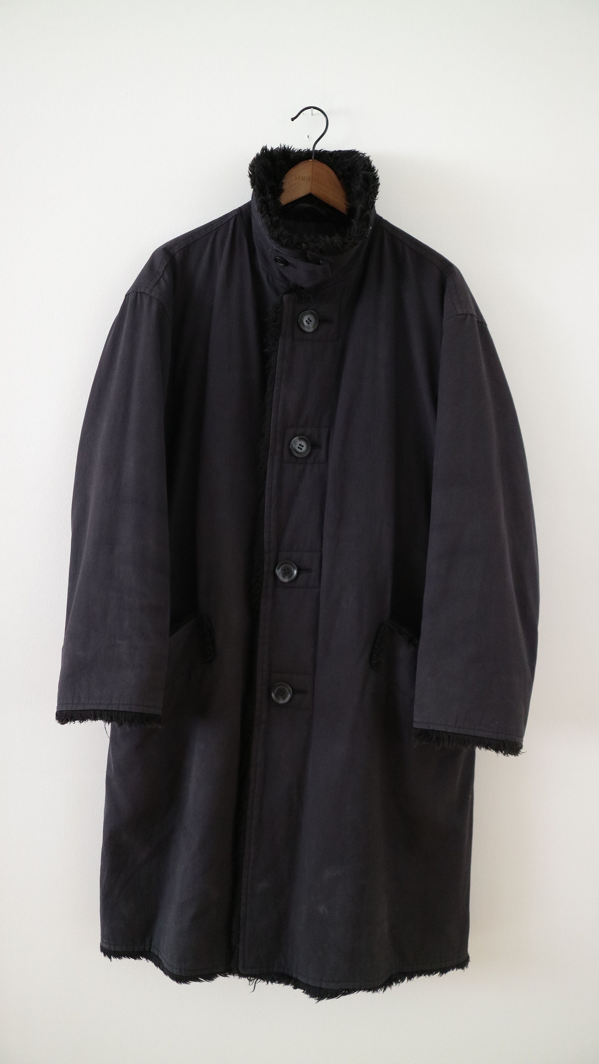 Issey Miyake 2003 Shearling Overcoat Size US M / EU 48-50 / 2 - 2 Thumbnail