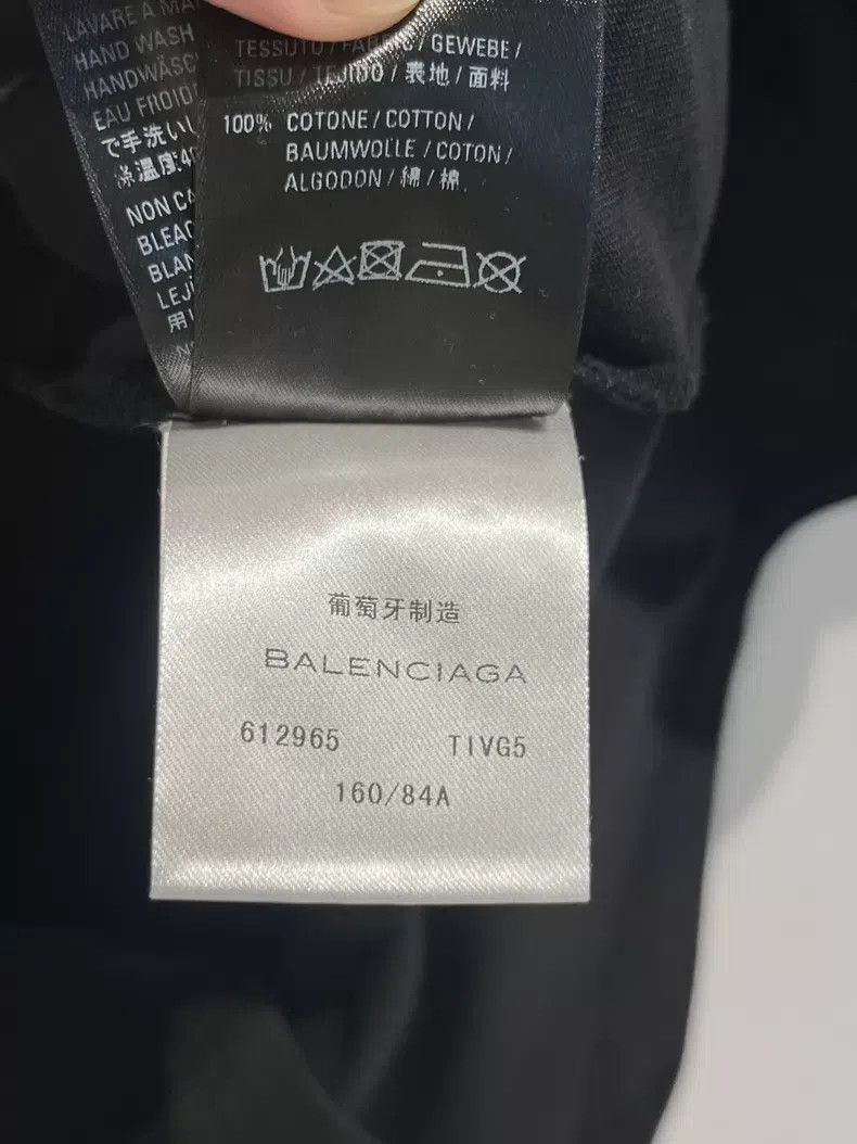 Balenciaga Balenciaga Black Front and Back Letter Logo Short Sleeve T Size US S / EU 44-46 / 1 - 7 Thumbnail