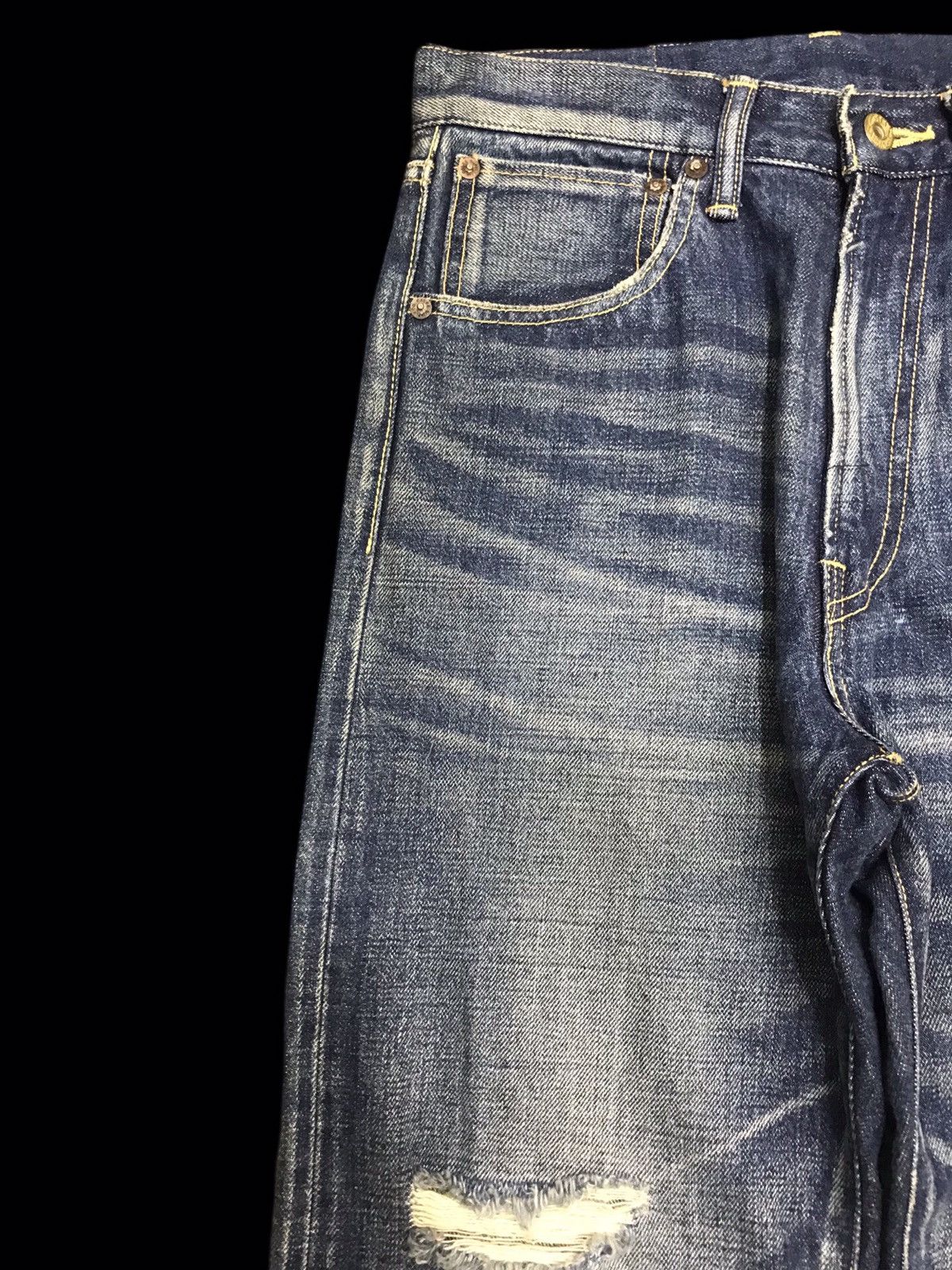 Other 💥BIKER DENIM💥CALEE RAW FADES DISTRESSED BILER DENIM F388 Size US 28 / EU 44 - 4 Thumbnail