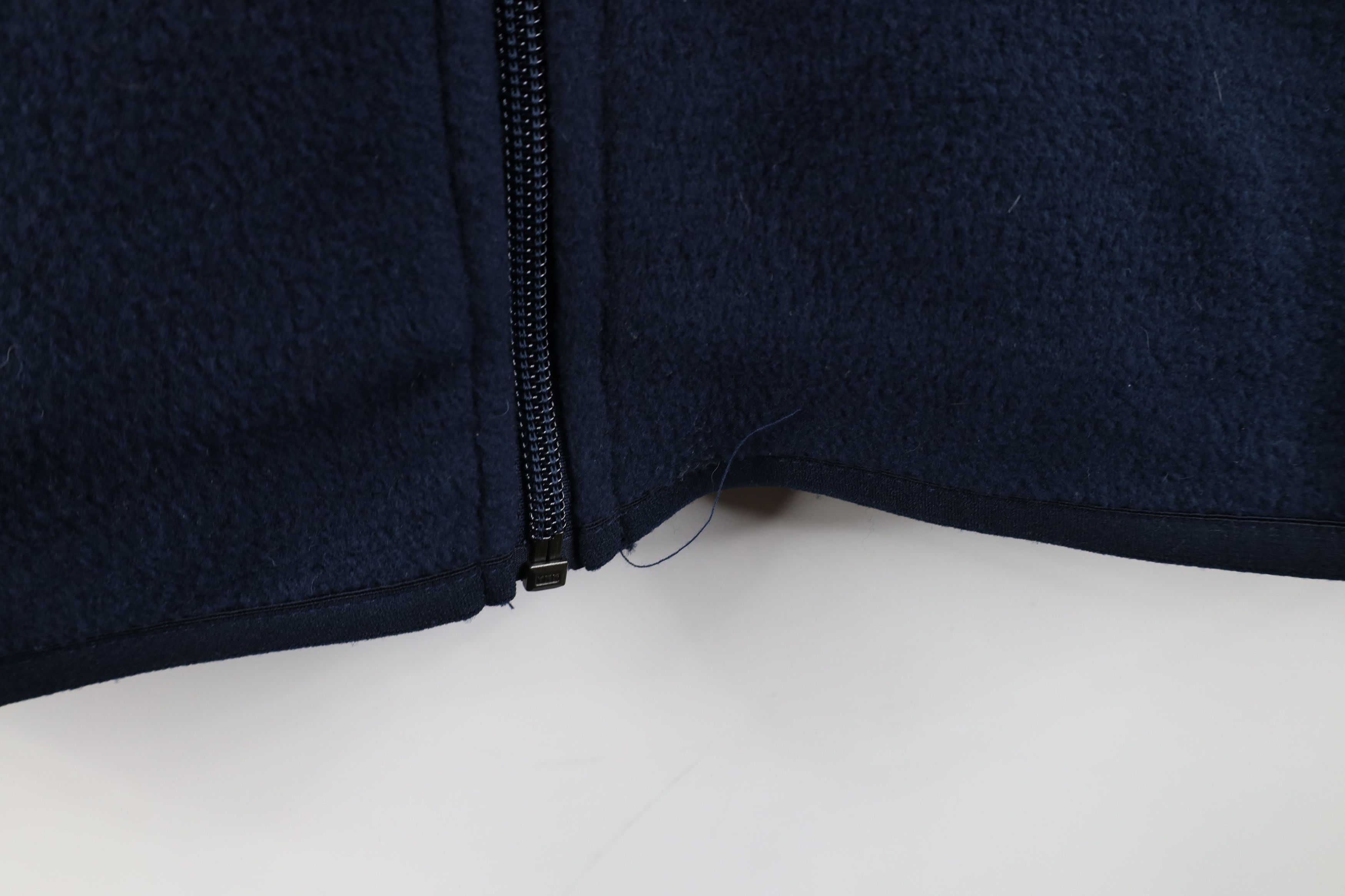 Gap × Vintage Vintage 90s Gap Faded Blank Full Zip Fleece Vest Jacket Blue Size US S / EU 44-46 / 1 - 7 Thumbnail