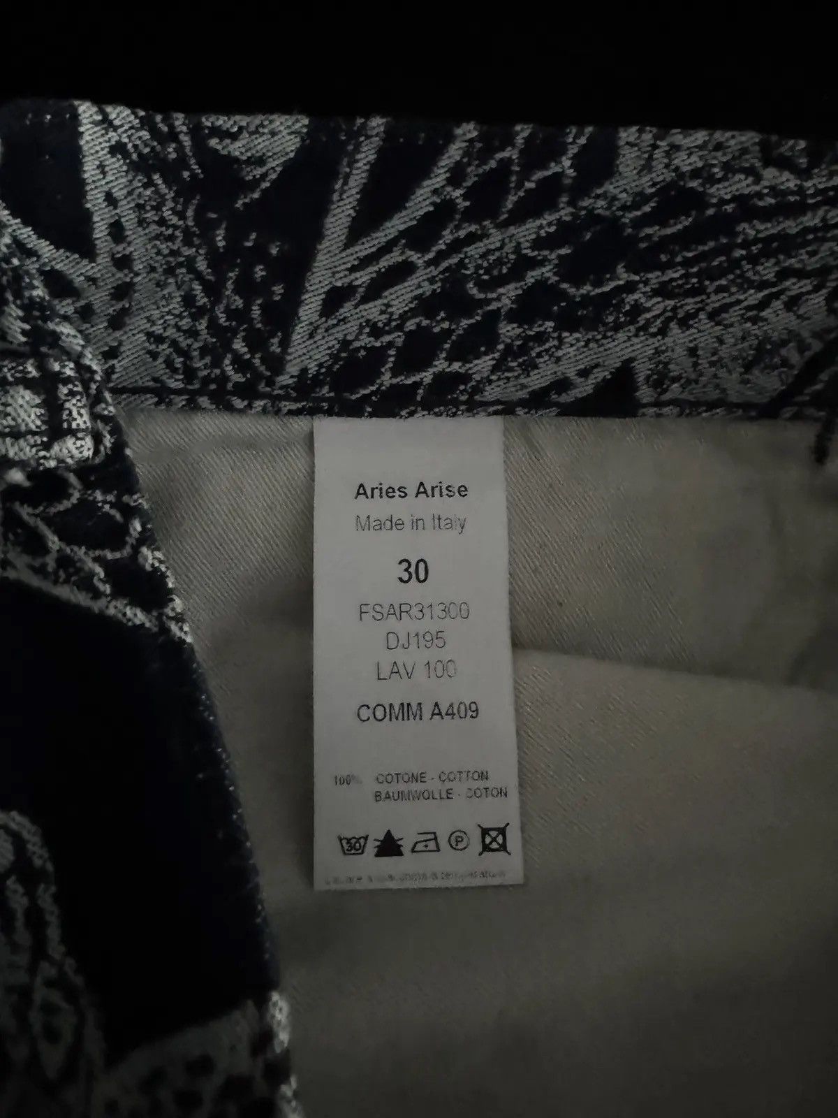 Aries Arie Snake Denim Jeans Size US 30 / EU 46 - 6 Thumbnail