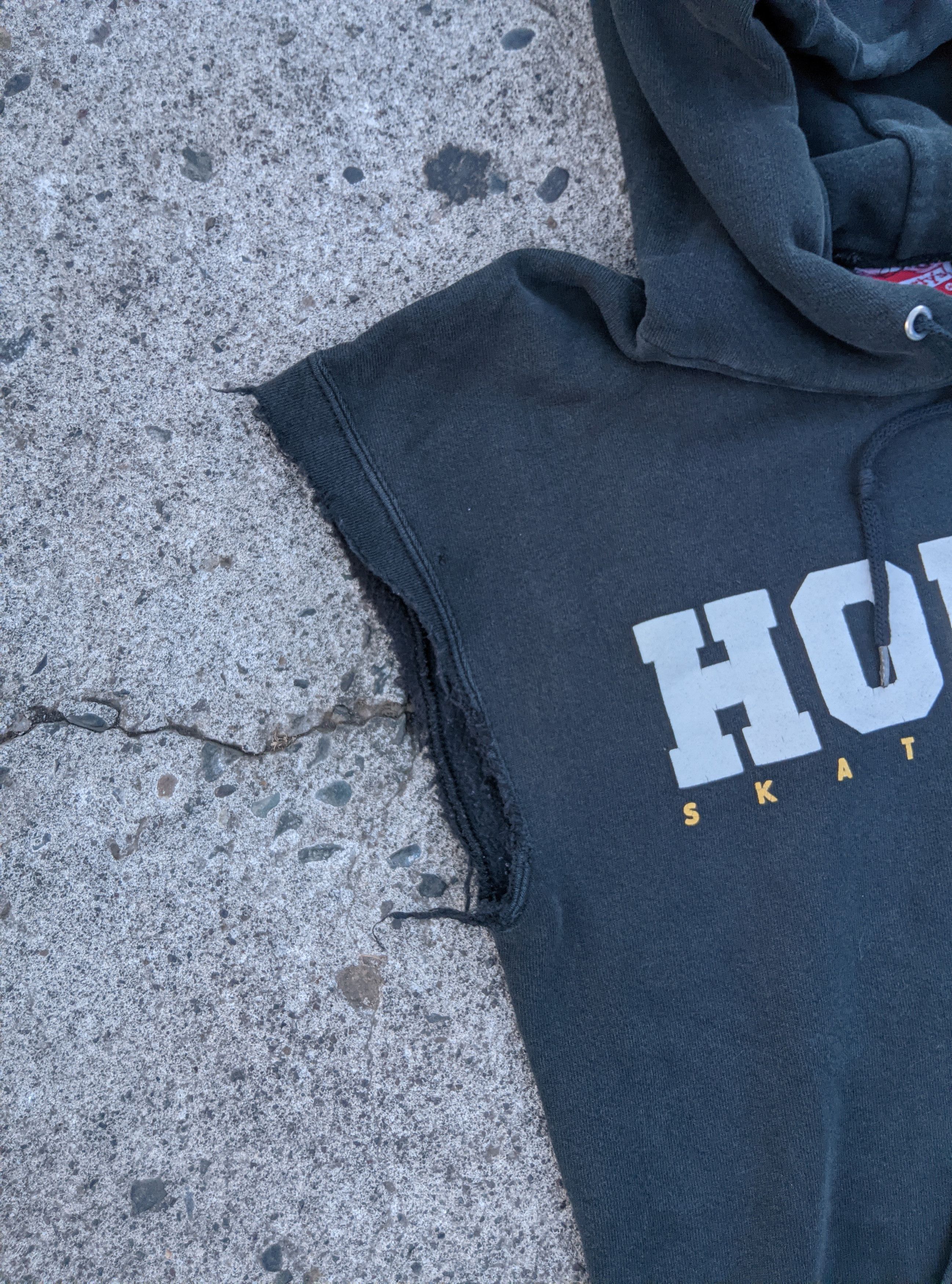 Vintage Vintage 90s thrashed shortys skateboards Chadmuska hoodie Size US M / EU 48-50 / 2 - 6 Thumbnail