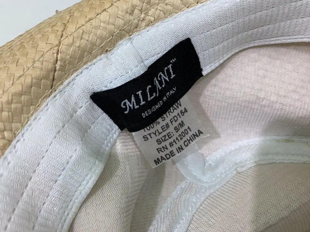 Other Milani Italy 100% Straw Material Bucket Hat Size ONE SIZE - 5 Thumbnail