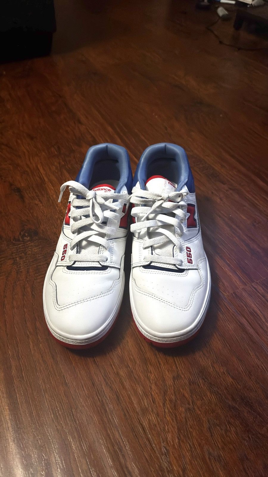 New Balance New Balance White True Red Atlantic Blue Size US 11 / EU 44 - 1 Thumbnail