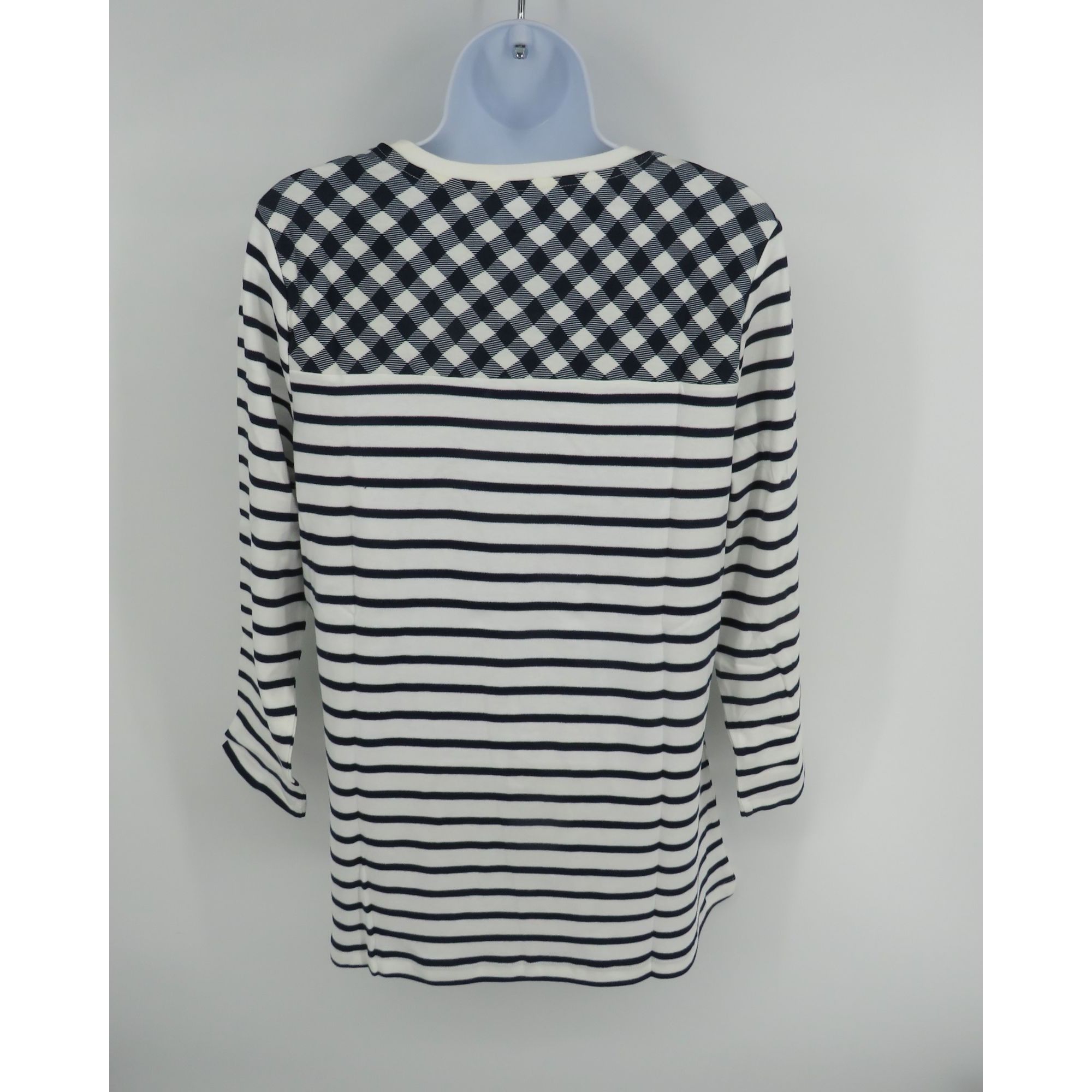 Other Kim Rogers Women's Striped Plaid Christmas Tree Top Small NW Size S / US 4 / IT 40 - 4 Thumbnail