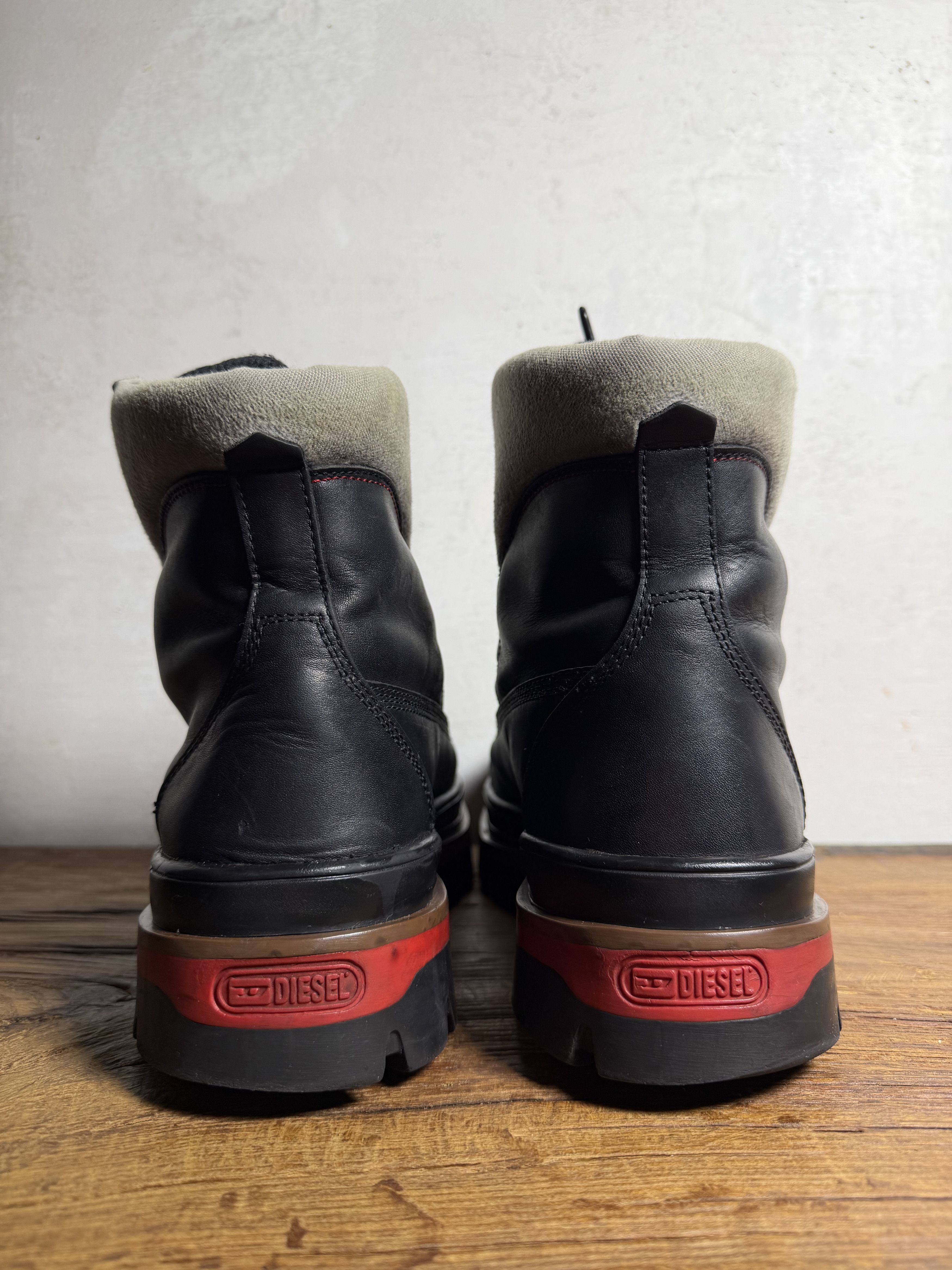 Diesel Diesel D-Hammer Black Boots Size US 11 / EU 44 - 4 Thumbnail