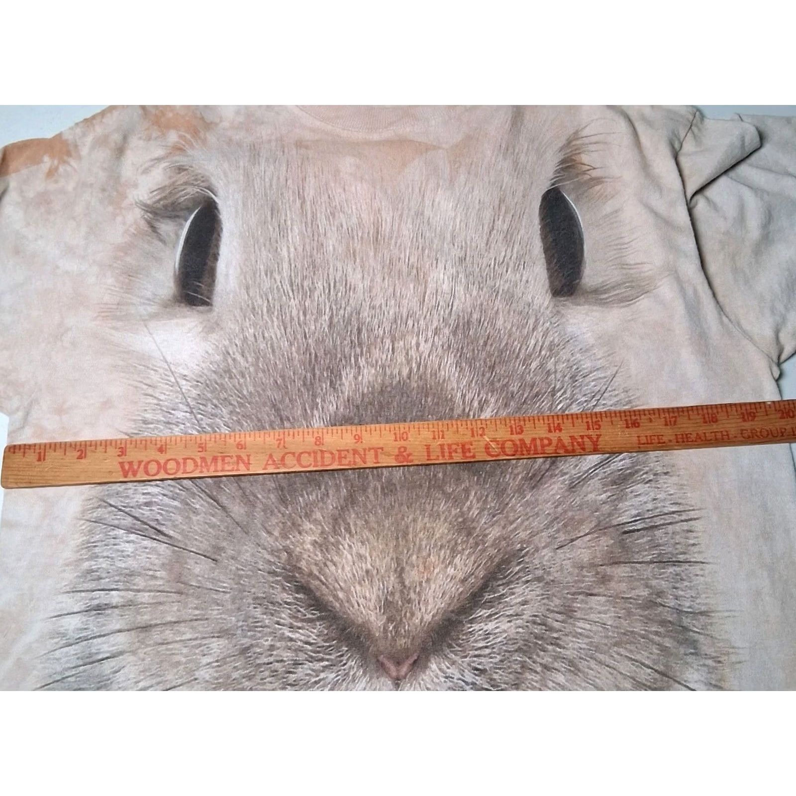 The Mountain VINTAGE The Mountain Bunny Rabbit Face T Shirt Beige Tie Dye Animal Graphic M Mens Size US M / EU 48-50 / 2 - 4 Thumbnail