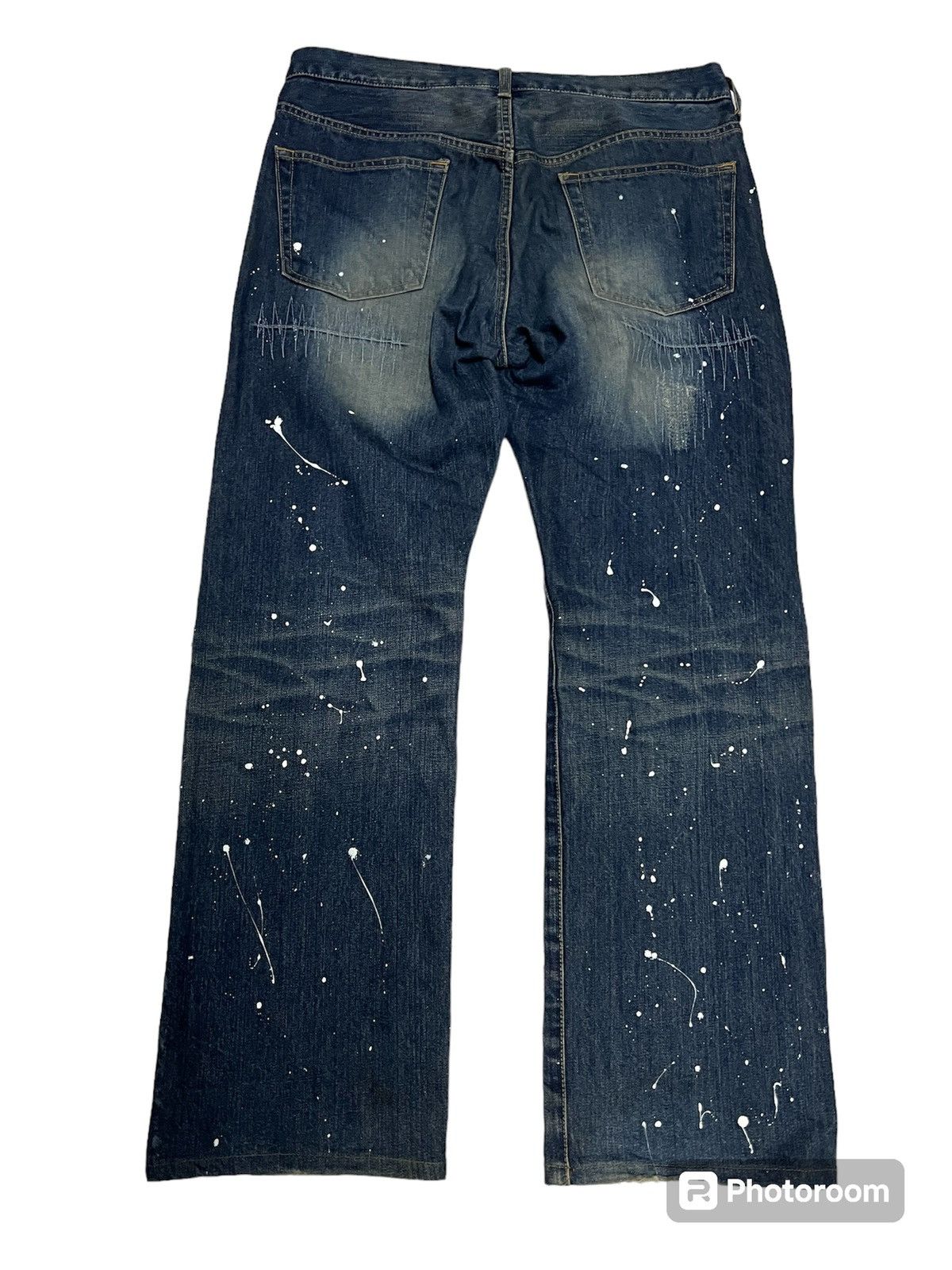 If Six Was Nine × Takeo Kikuchi TAKEO KIKUCHI JAPAN PAINT SPLATTER DISTRESSED PATCH JEANS Size US 33 - 2 Thumbnail