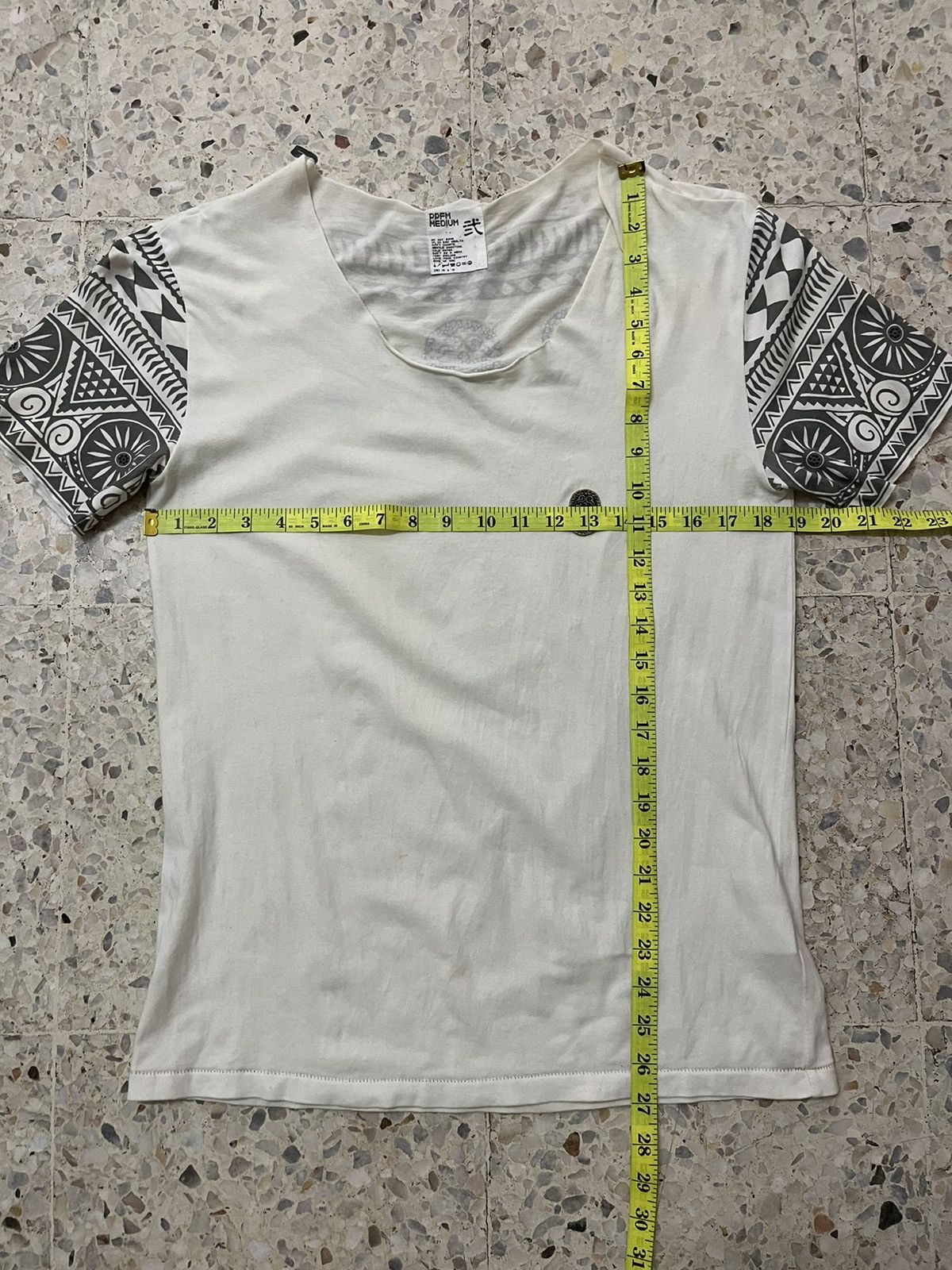 PPFM VTG PPFM Archive Tribal Geometric Sleeve Skull Tee Shirta Size US M / EU 48-50 / 2 - 10 Thumbnail