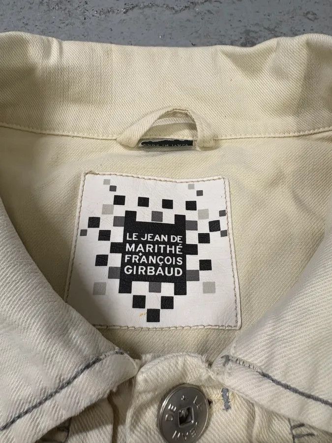 Marithe + Francois Girbaud × Vintage 2000s Marithé + François Girbaud White Signature Light Jacket Size US S / EU 44-46 / 1 - 12 Thumbnail
