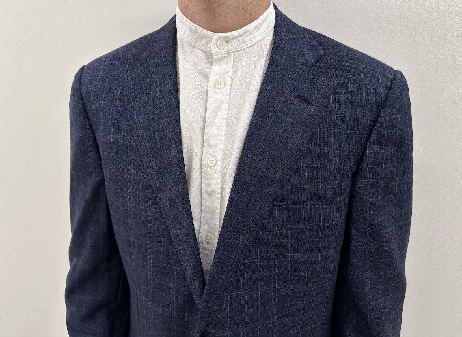 Vintage Rafaelle Caruso Plaid Mens Sport Blazer Jacket Size 42R - 2 Thumbnail
