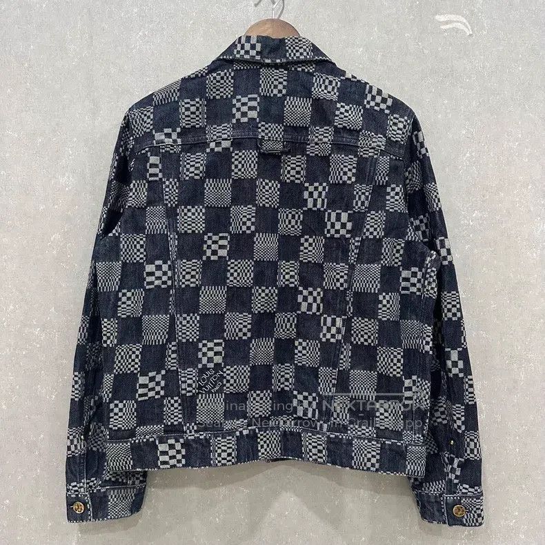 Louis Vuitton Louis Vuitton Checkerboard denim jacket Size US M / EU 48-50 / 2 - 2 Thumbnail