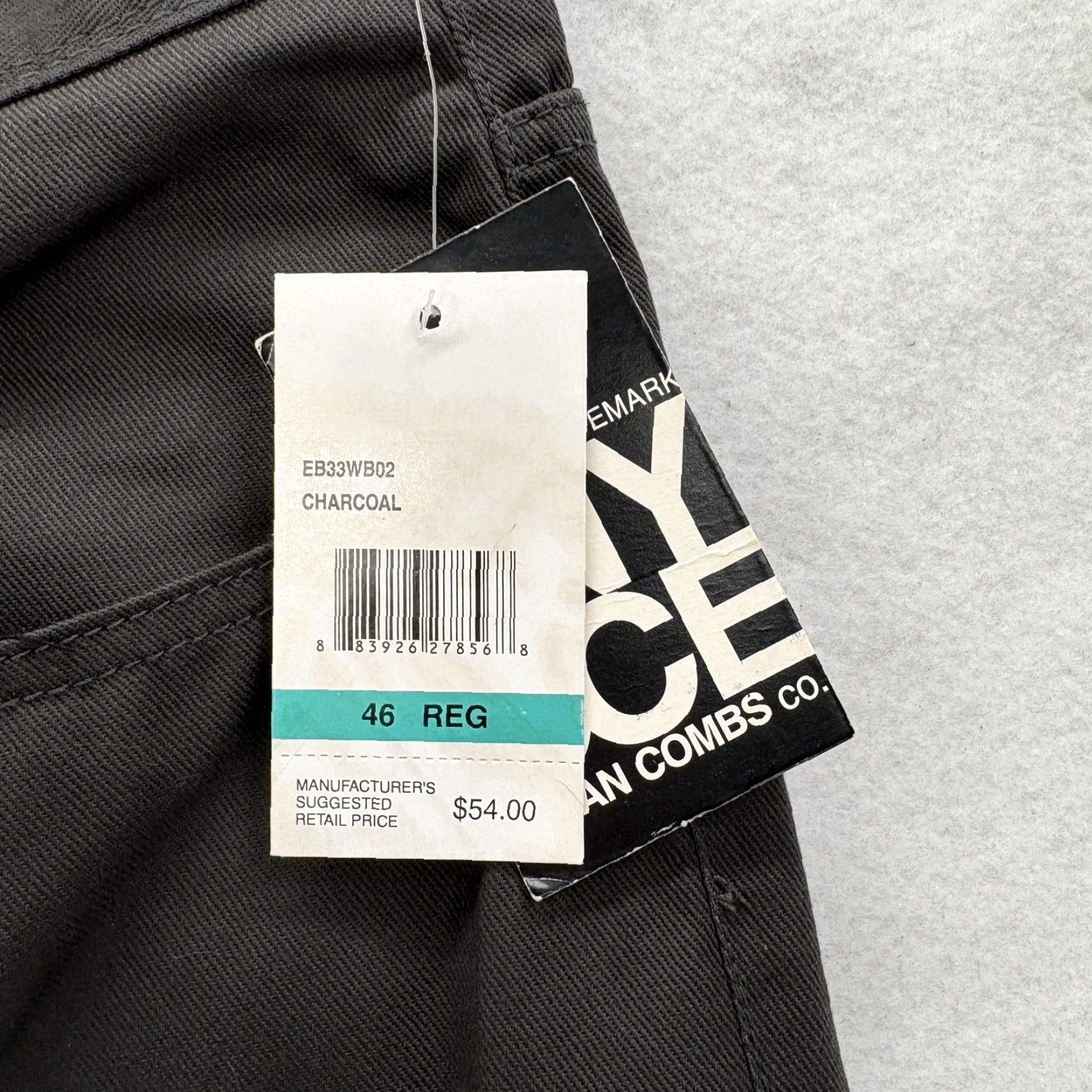 Enyce VINTAGE Enyce Jeans Mens 46x33 Gray Charcoal Straight Fit Denim Hip Hop Y2K NWT Size US 30 / EU 46 - 4 Thumbnail