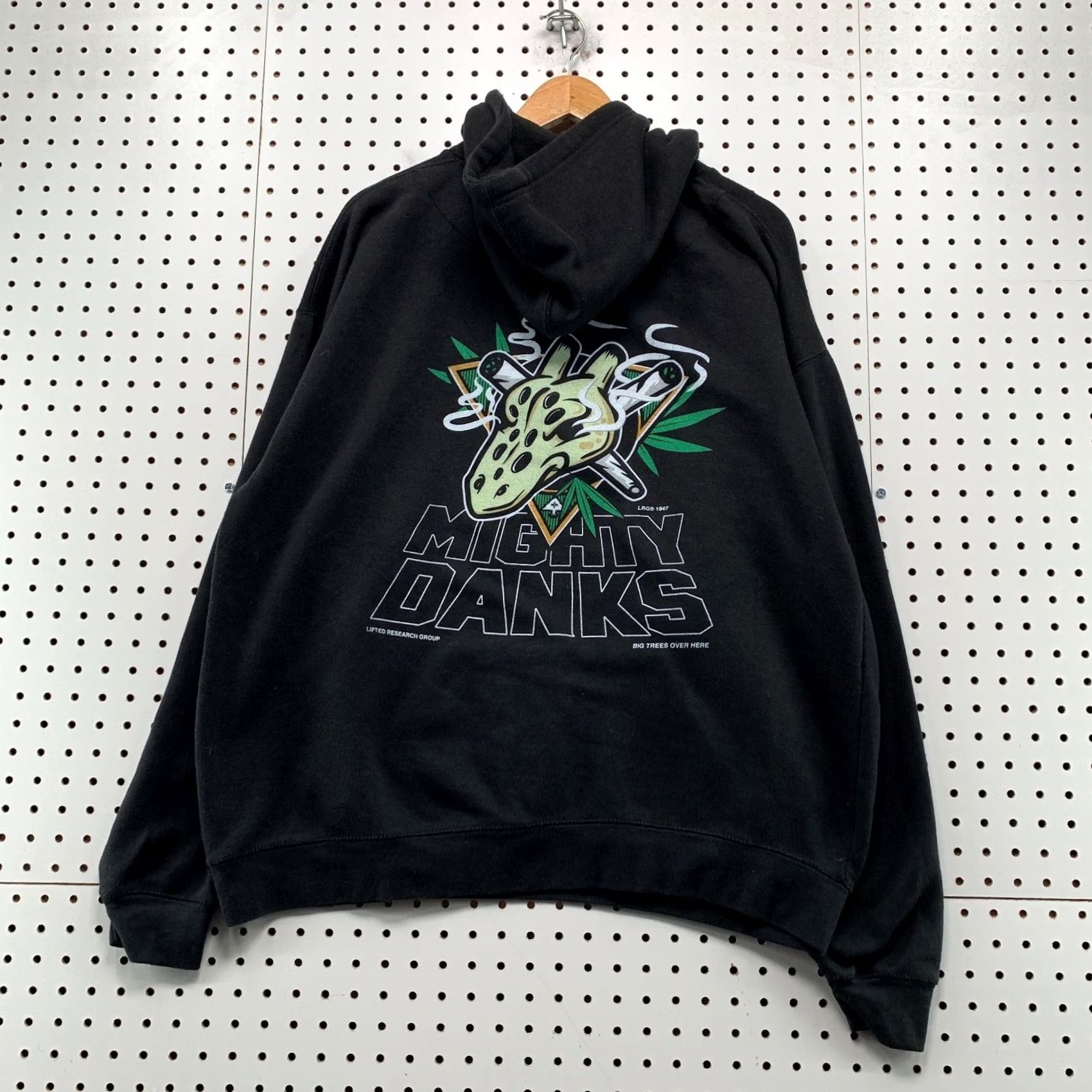 Vintage VINTAGE LRG Hoodie Sweatshirt Mens XL Mighty Dank Joint Cannabis Graphic Y2K Size US XL / EU 56 / 4 - 2 Thumbnail