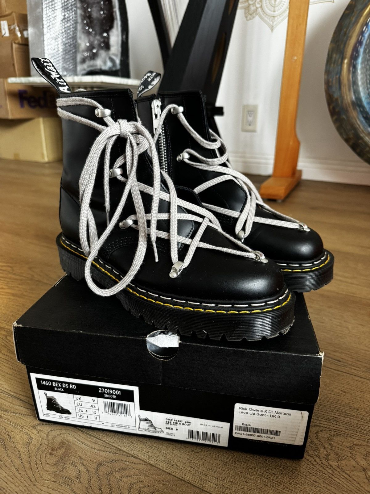 Dr. Martens × Rick Owens Rick Owens X Dr Martens 1460 Bex Boots 