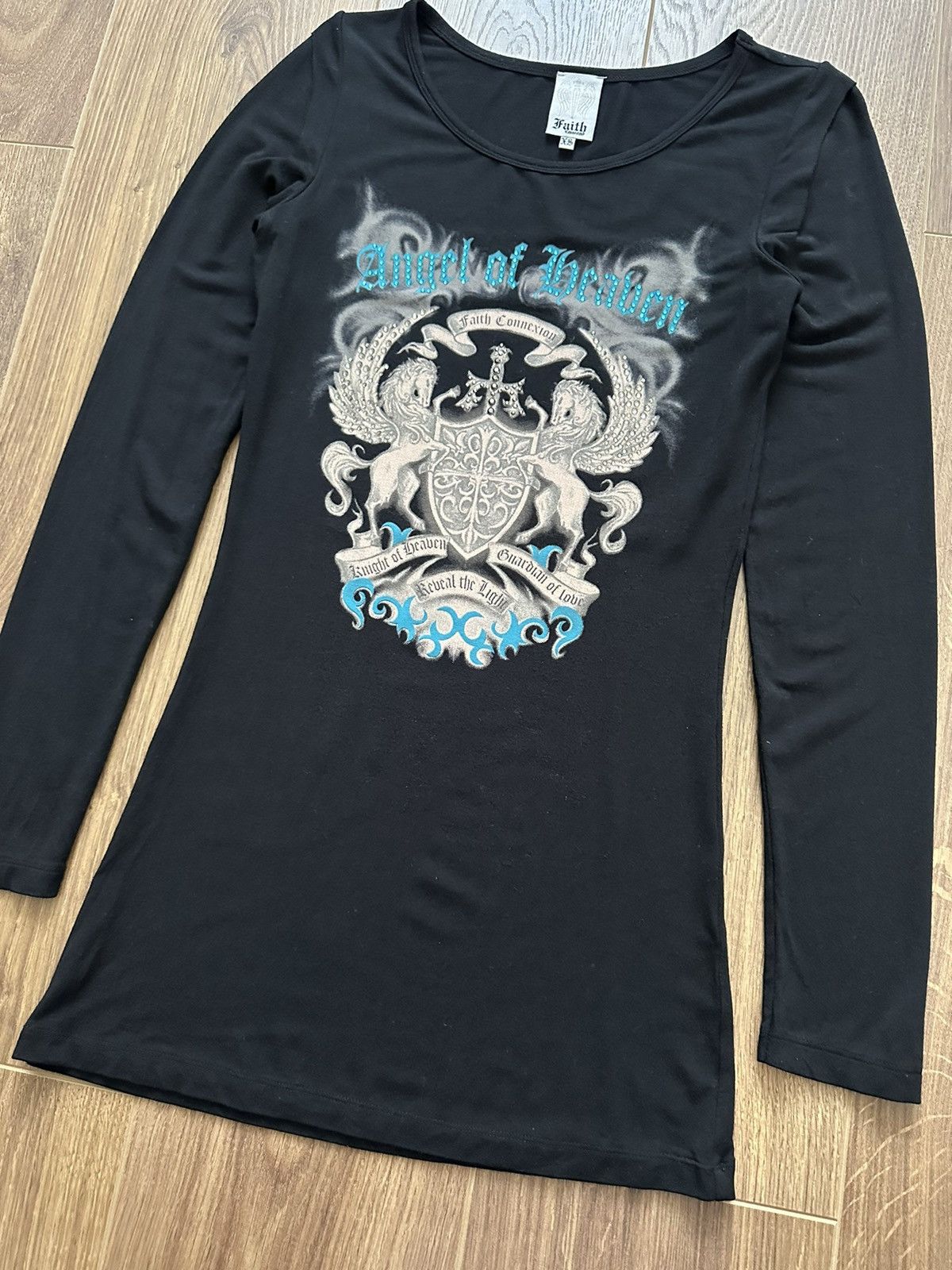 Faith Connexion × Vintage Faith Connexion Black Logo Long Sleeve Women’s Sweater Size S / US 4 / IT 40 - 5 Thumbnail