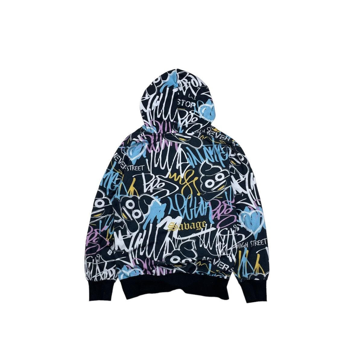 Angel Blue × Hysteric Glamour × Le Grande Bleu (L.G.B.) Japanese Brand Full Print Emoji Pullover Sweater Hoodie Size US M / EU 48-50 / 2 - 1 Thumbnail