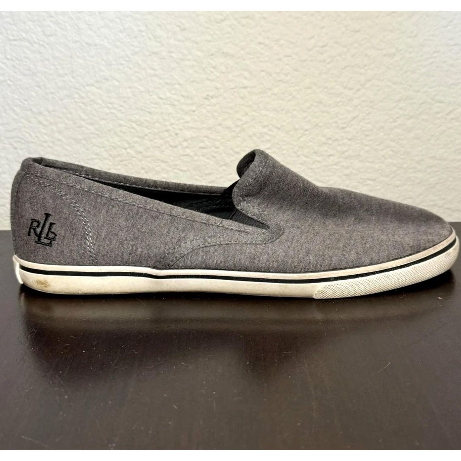 Ralph Lauren Lauren Ralph Lauren Shoes Womens Size 8.5 Gray Slip On Janis Jersey Knit Casual Size M / US 6-8 / IT 42-44 - 2 Thumbnail