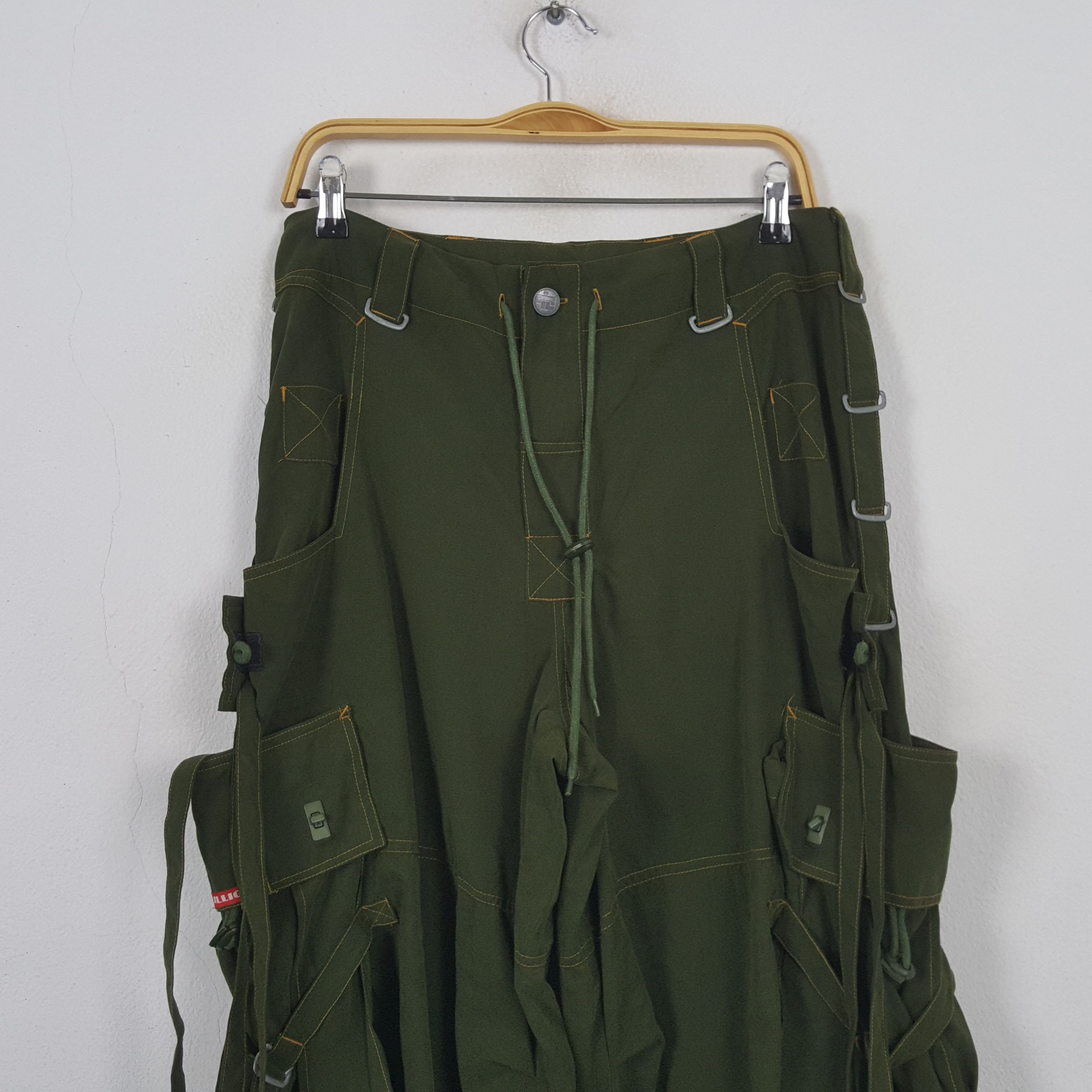 Vintage Vintage ILLIG Tactical Baggy Casual Parachute Pant RR8 Size US 33 - 2 Thumbnail