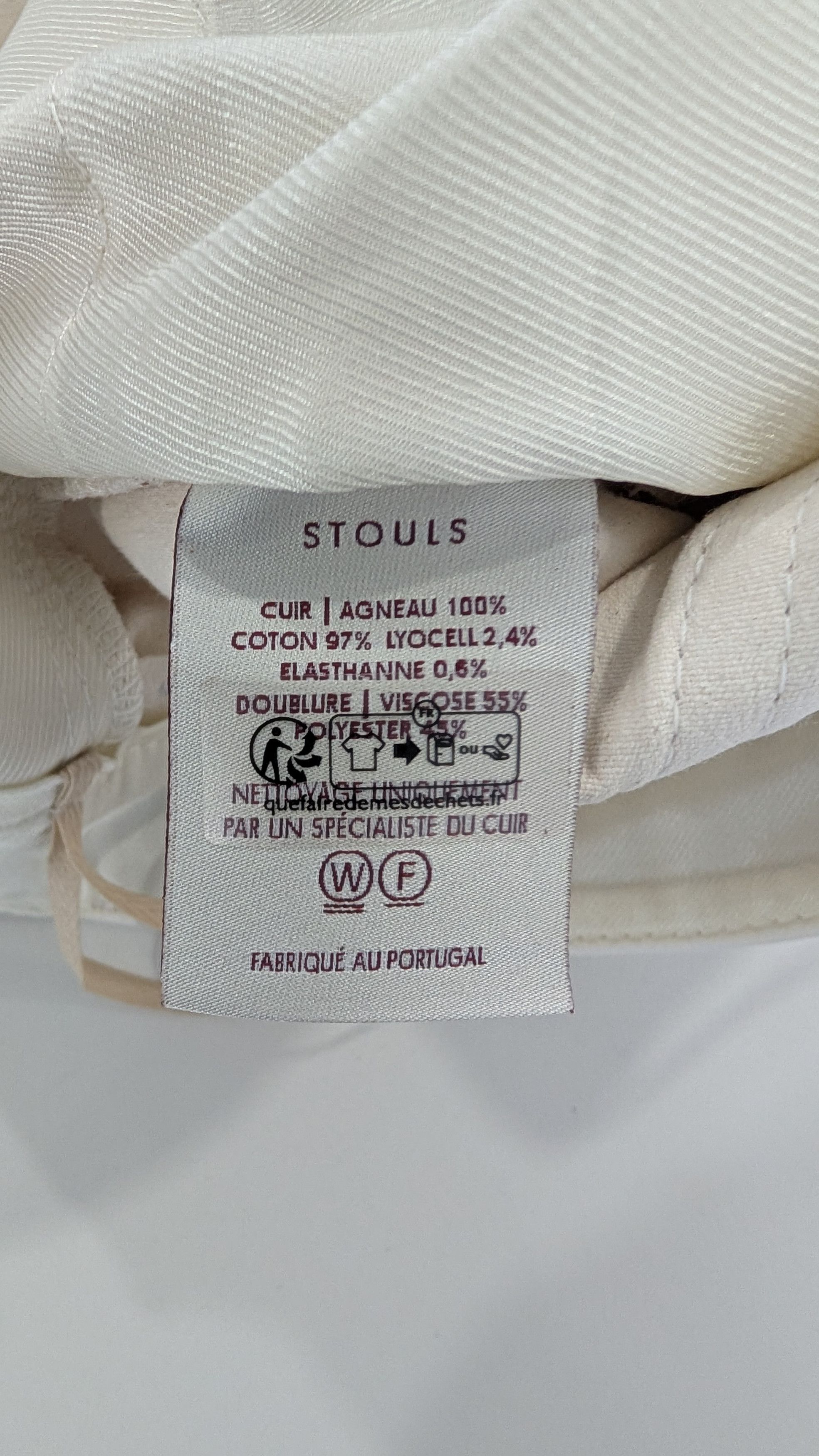 Other STOULS Paris Lilou White Lambskin Leather Pants Wide Leg Size 30" / US 8 / IT 44 - 8 Thumbnail
