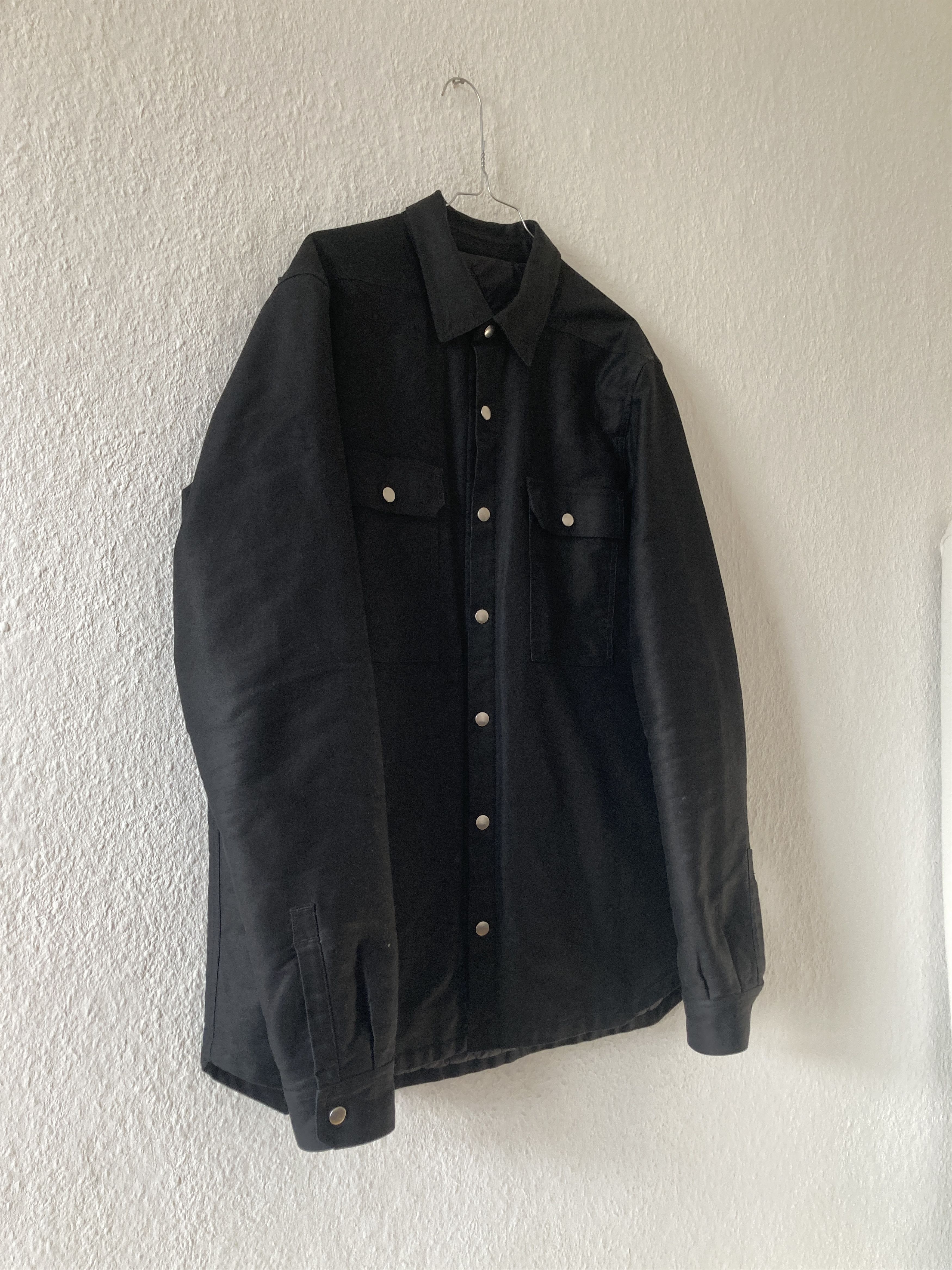 Rick Owens F/W 19 “LARRY” Cashmere & Silk Lined Shirt Jacket Rick Owens Size US L / EU 52-54 / 3 - 6 Thumbnail