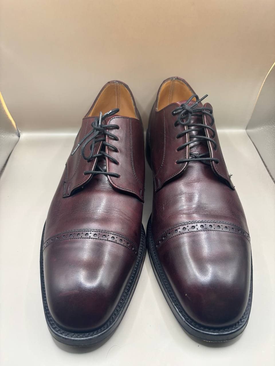 Prada PRADA Made in England Leather Cap-Toe Derby Shoes UK 12 Size US 13 / EU 46 - 17 Thumbnail