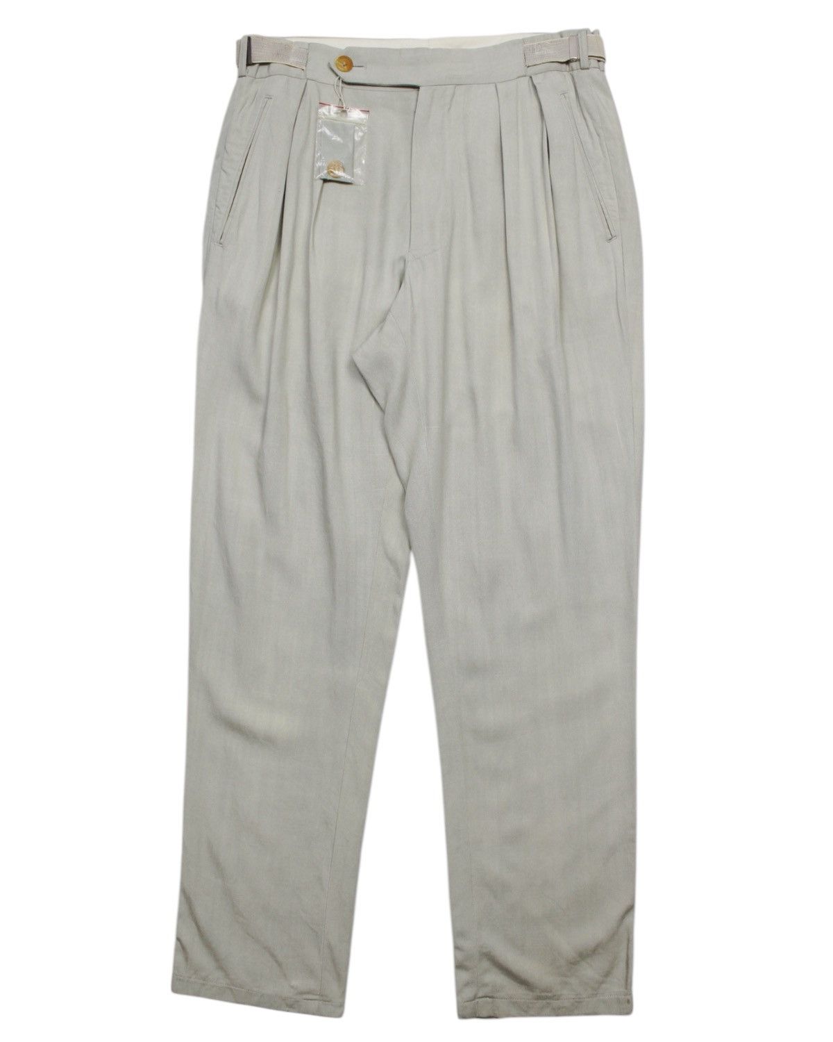 Yohji Yamamoto SS1999 YOHJI YAMAMOTO POUR HOMME MINT GREEN PLEATED TROUSERS Size US 31 - 1 Thumbnail