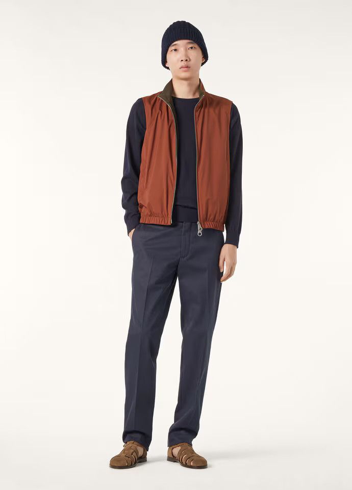 Loro Piana o1srvl11e0126 FAP9759 Reversible Vest in Brown/Green Size US XL / EU 56 / 4 - 5 Thumbnail